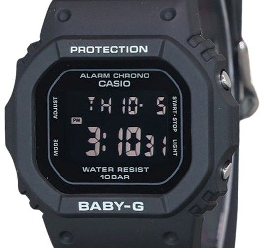 Casio Baby - G Digital Black Resin Strap Quartz BGD - 565U - 1 100M Women's Watch - Prestige Stones