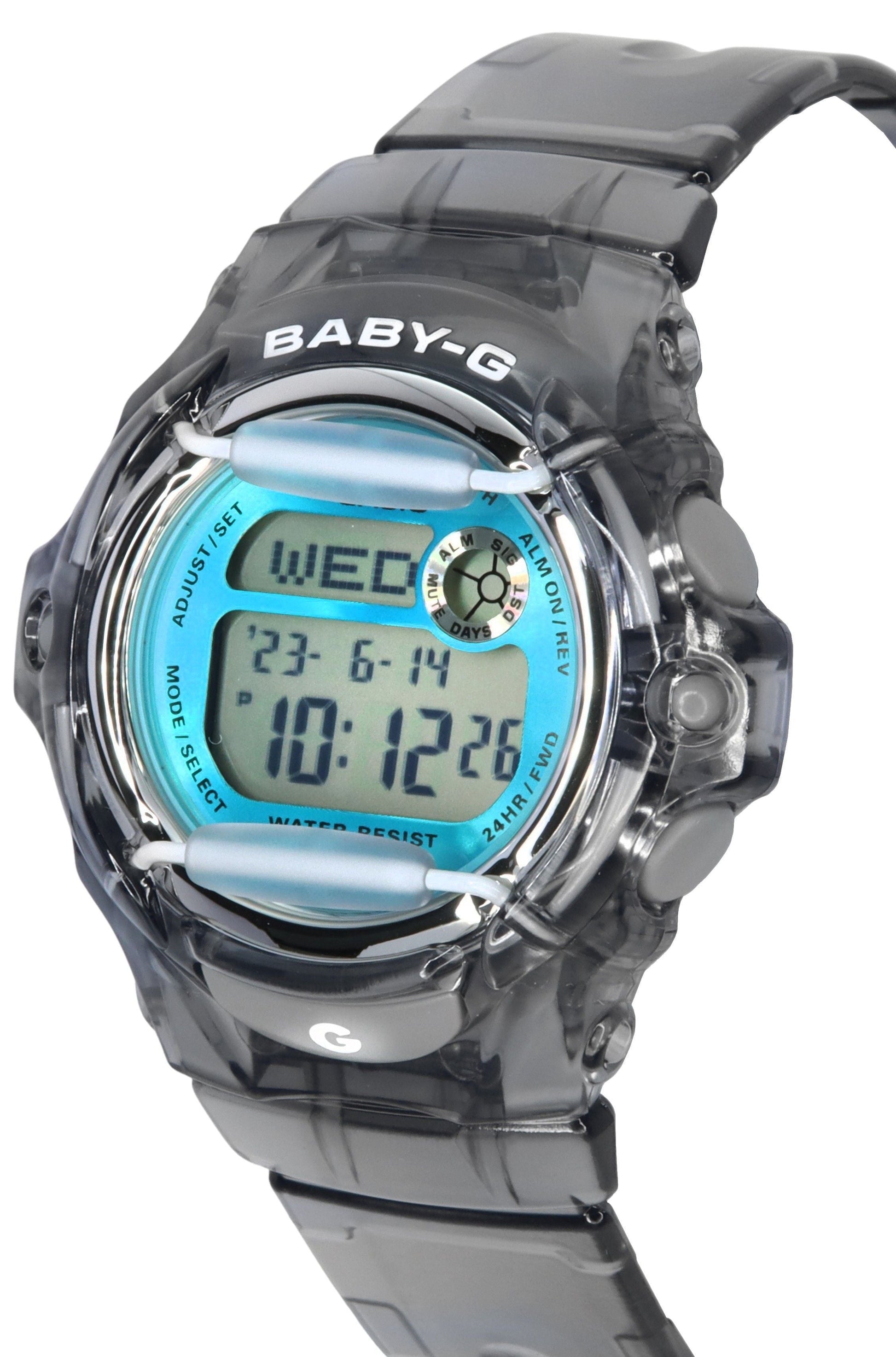 Casio Baby - G Digital Grey Resin Strap Quartz BG - 169U - 8B 200M Women's Watch - Prestige Stones