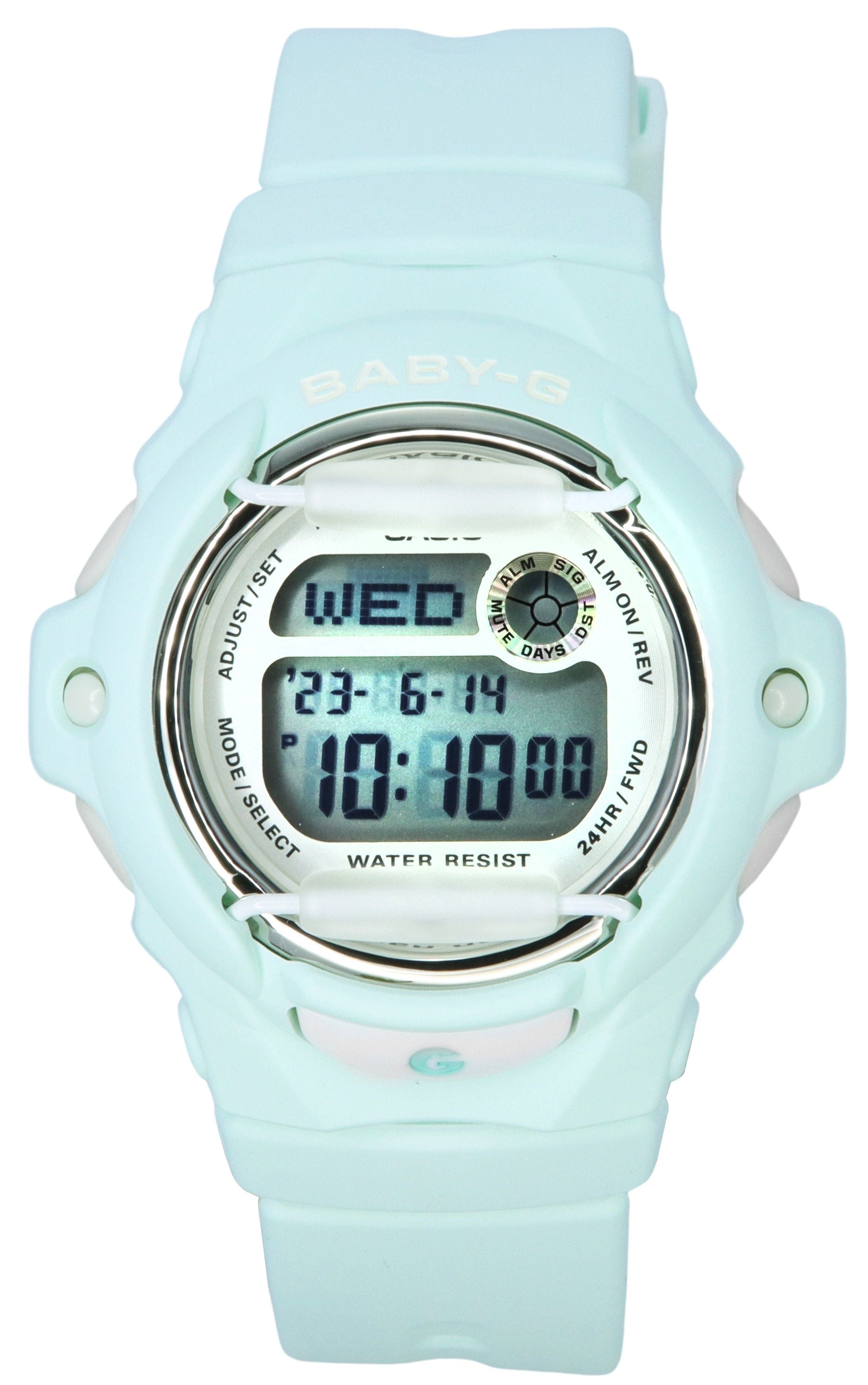 Casio Baby - G Digital Pastel Green Resin Strap Quartz BG - 169U - 3 200M Women's Watch - Prestige Stones