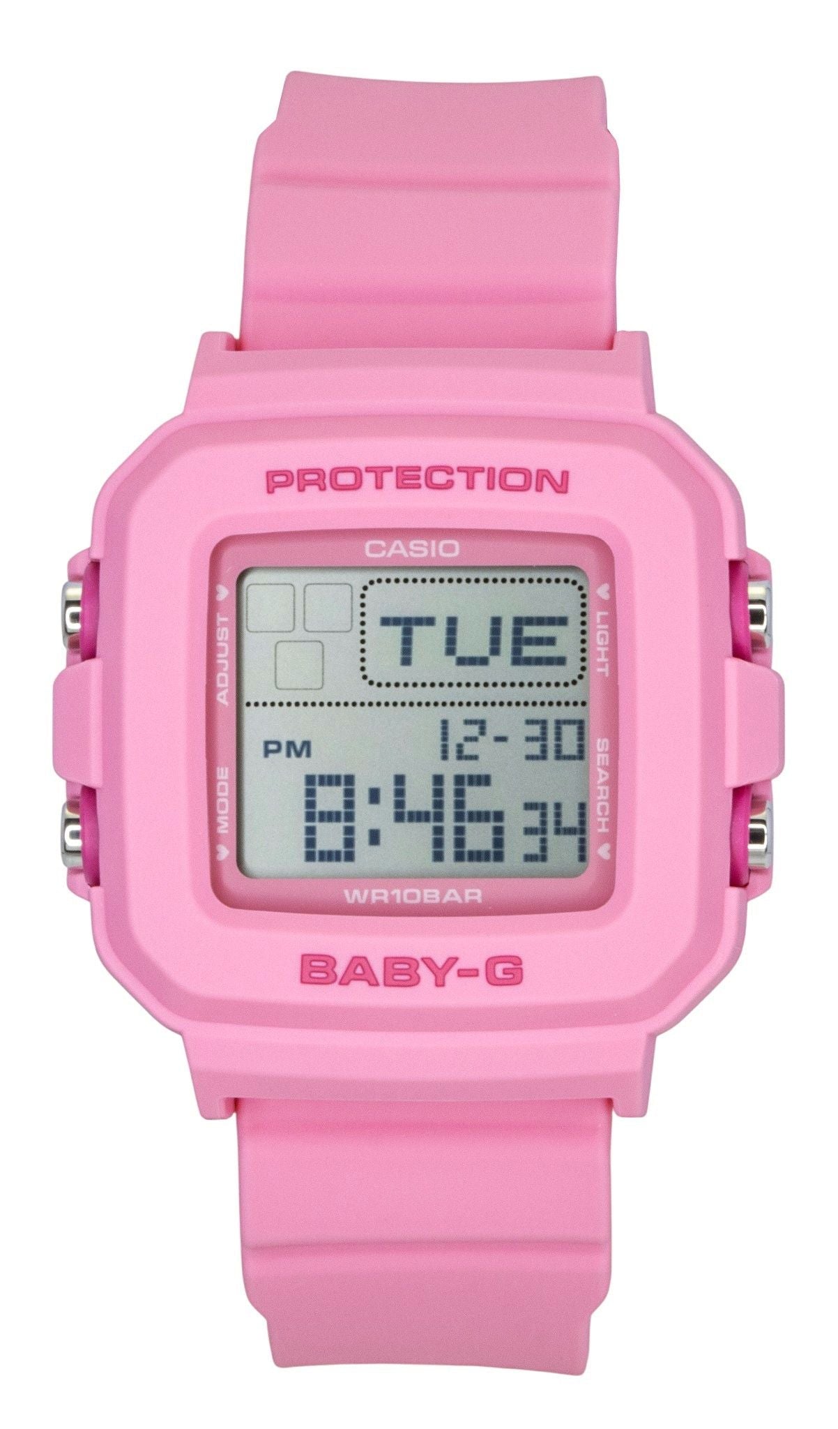 Casio Baby - G Digital Pink Resin Strap Quartz BGD - 10KH - 4 100M Women's Watch - Prestige Stones
