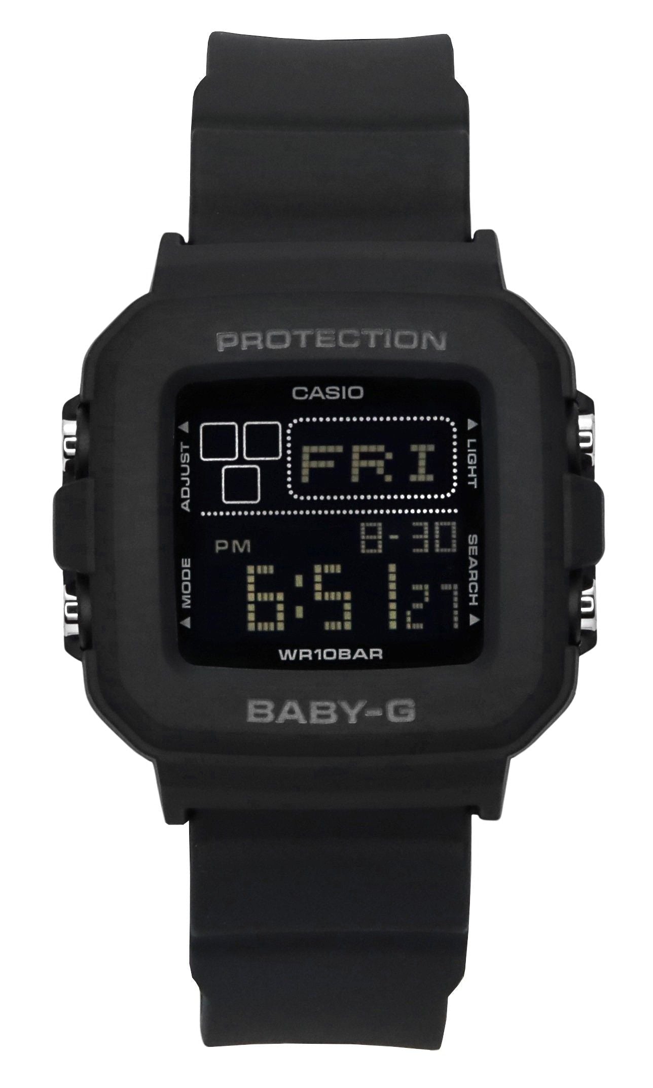 Casio Baby - G Digital Resin Strap Black Dial Quartz BGD - 10 - 1 100M Women's Watch - Prestige Stones