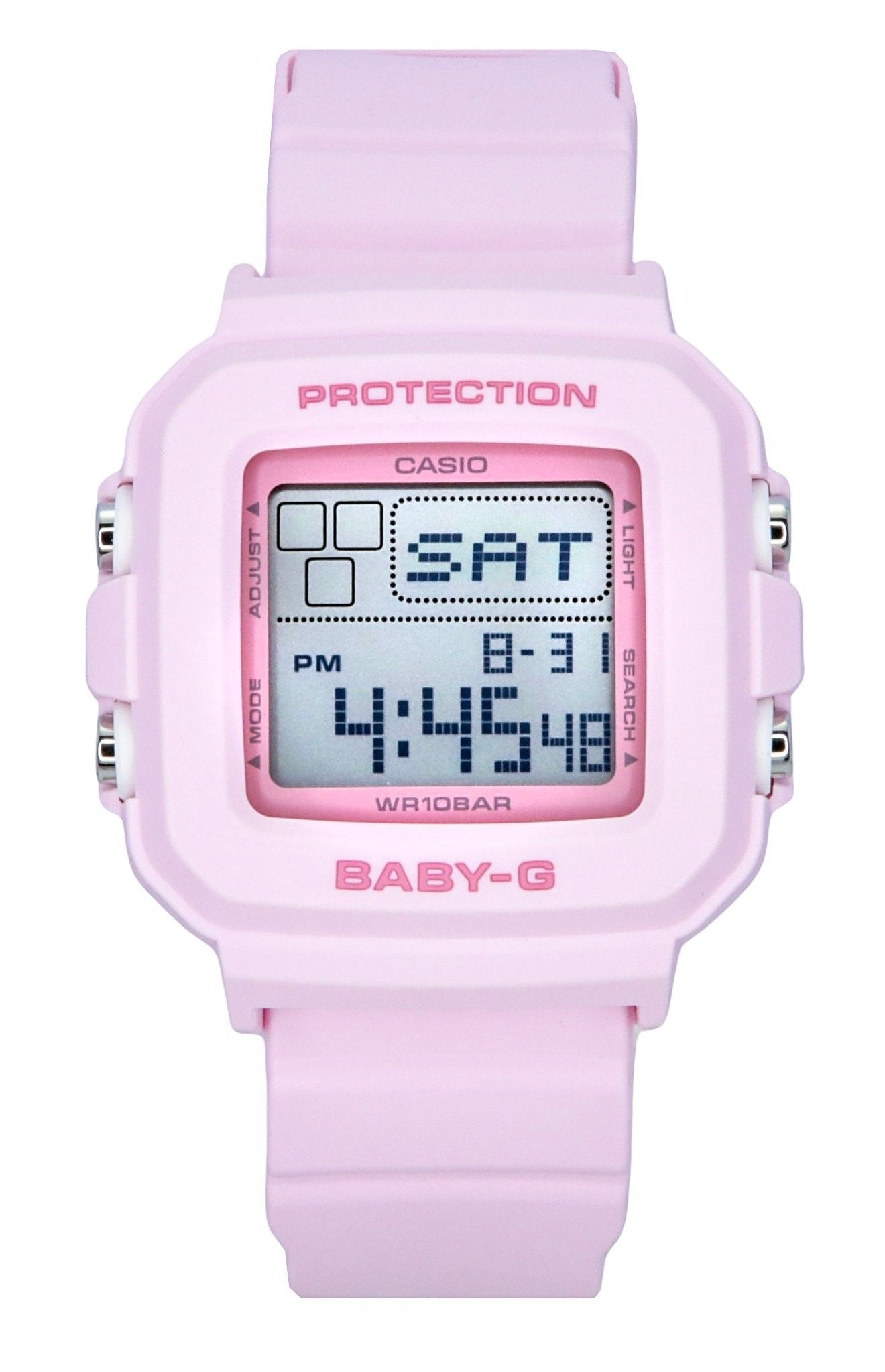 Casio Baby - G Digital Resin Strap Pink Dial Quartz BGD - 10 - 4 100M Women's Watch - Prestige Stones