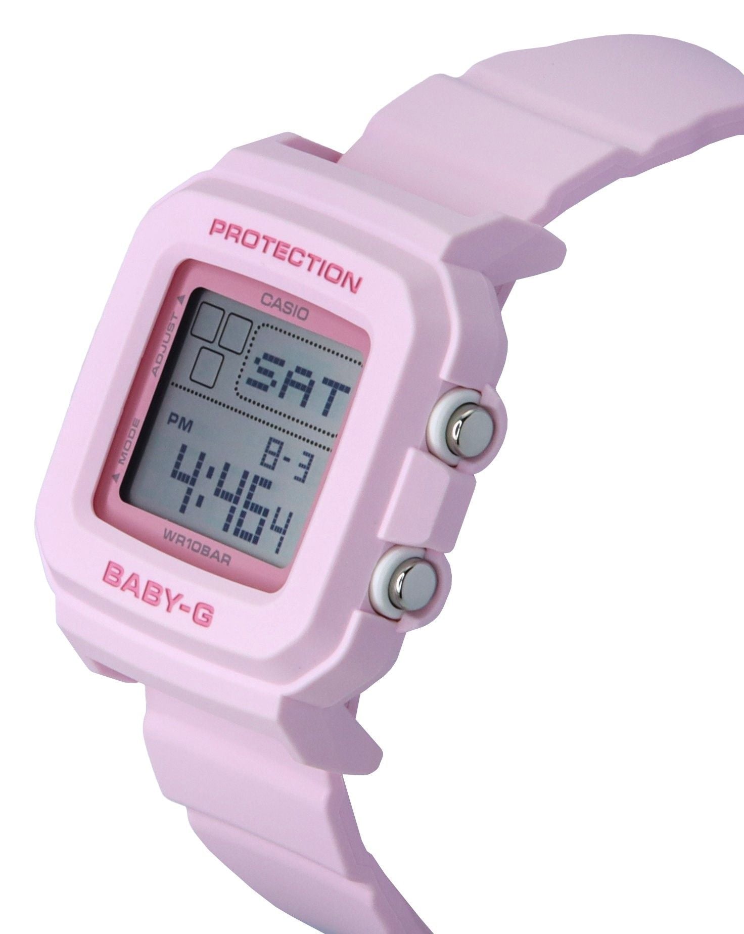 Casio Baby - G Digital Resin Strap Pink Dial Quartz BGD - 10 - 4 100M Women's Watch - Prestige Stones