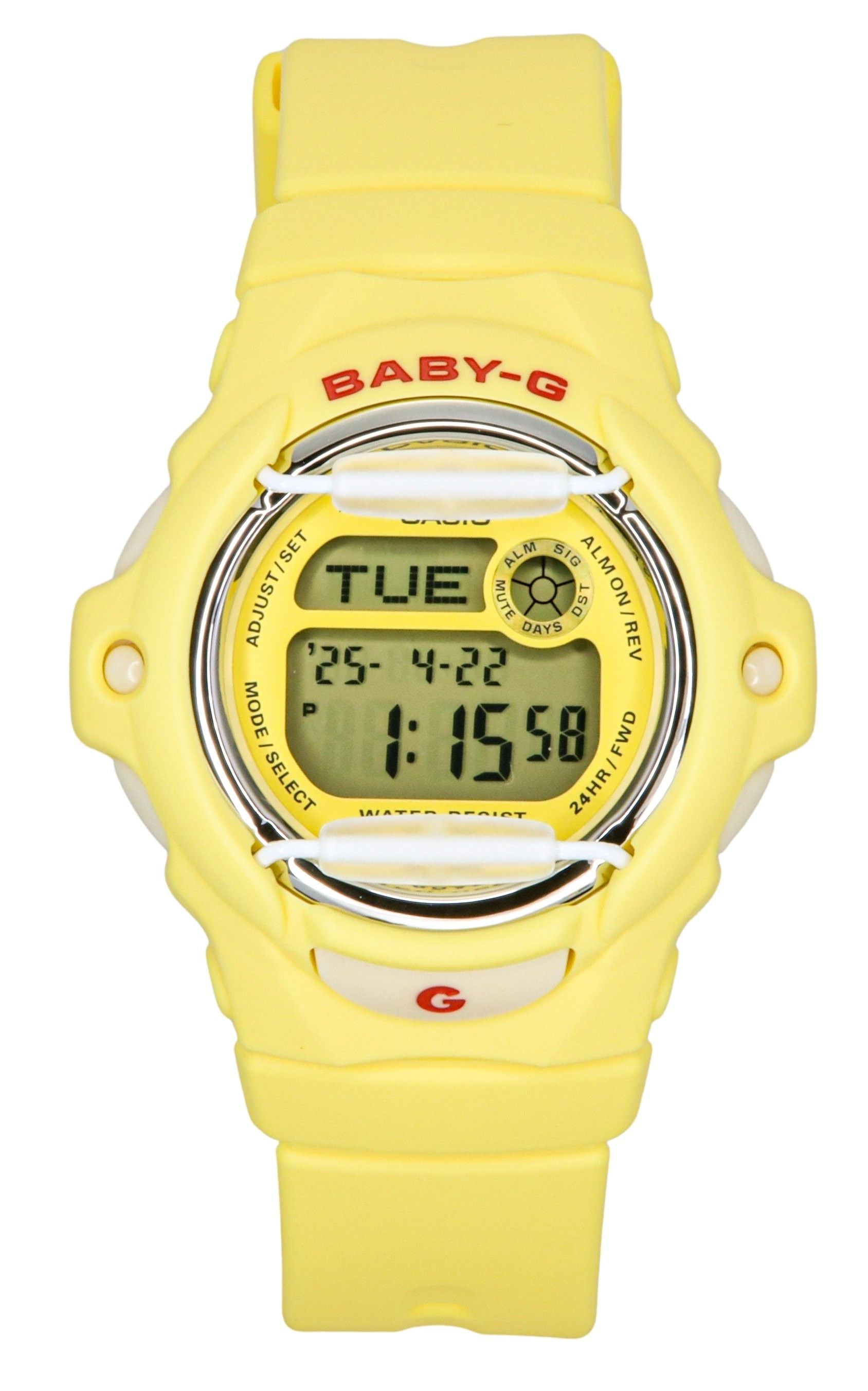 Casio Baby - G Digital Yellow Resin Strap Quartz BG - 169CH - 9 200M Women's Watch - Prestige Stones