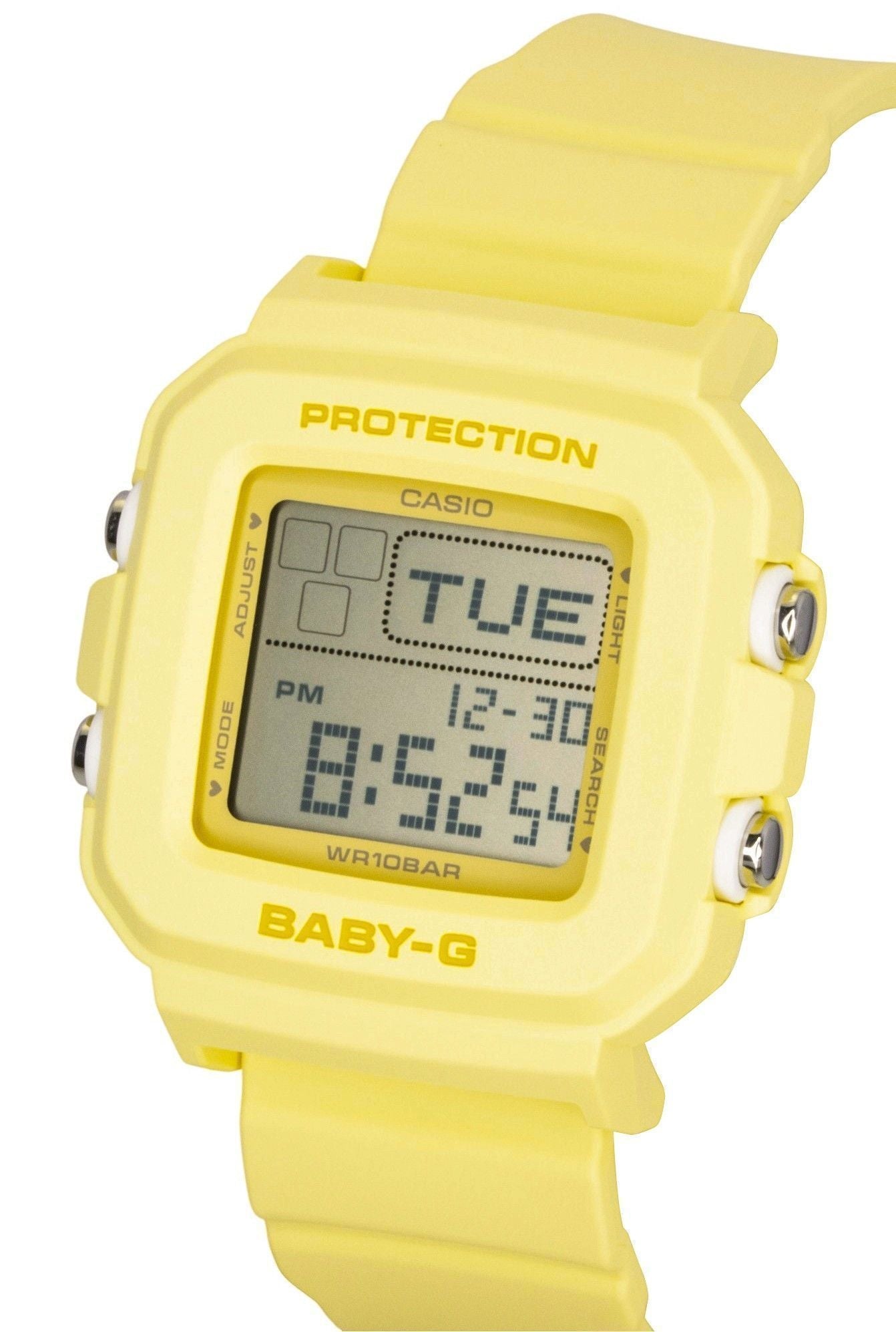 Casio Baby - G Digital Yellow Resin Strap Quartz BGD - 10KH - 9 100M Women's Watch - Prestige Stones
