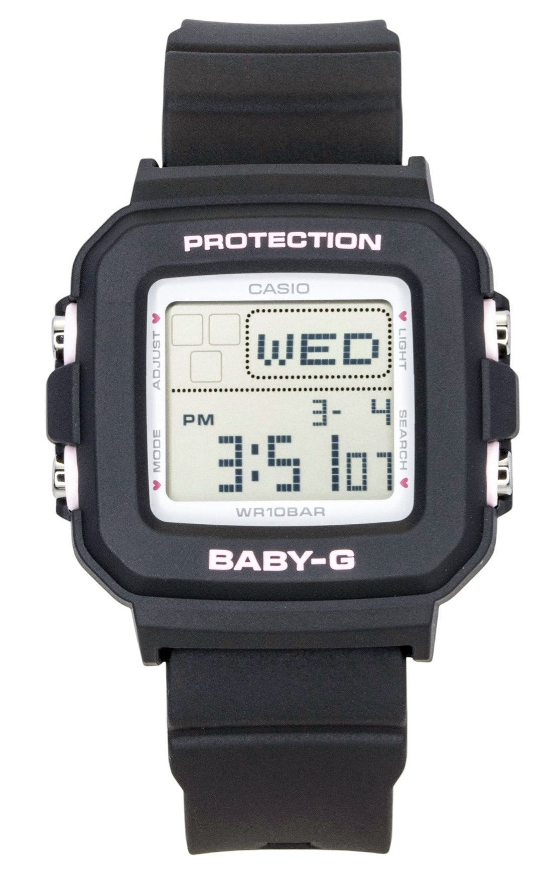 Casio Baby - G Plus Digital Resin Strap Quartz BGD - 10KH - 1 100M Women's Watch With Silicone Holder - Prestige Stones