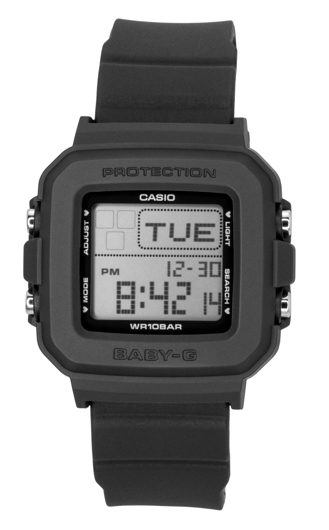 Casio Baby - G Plus Digital Resin Strap Quartz BGD - 10KH - 2C 100M Women's Watch With Special Holder - Prestige Stones