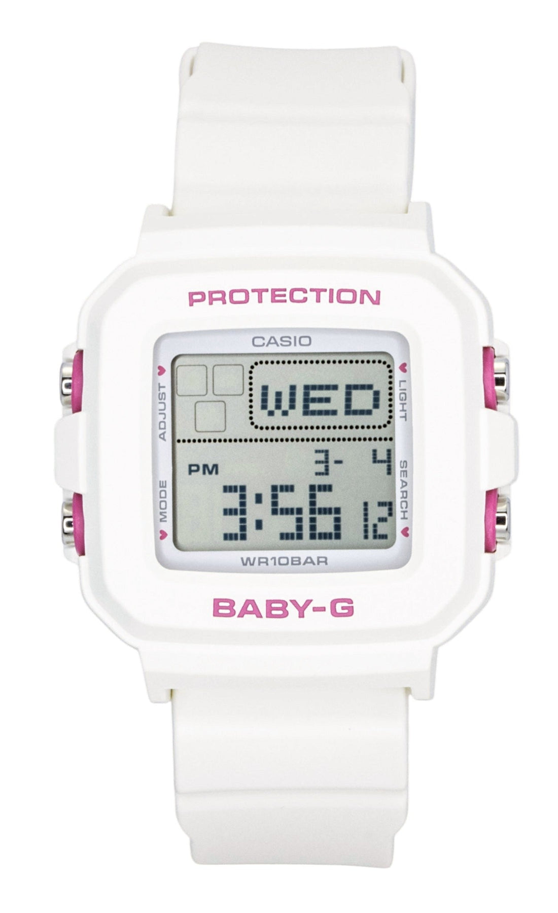 Casio Baby - G Plus Digital Resin Strap Quartz BGD - 10KH - 7 100M Women's Watch With Silicone Holder - Prestige Stones