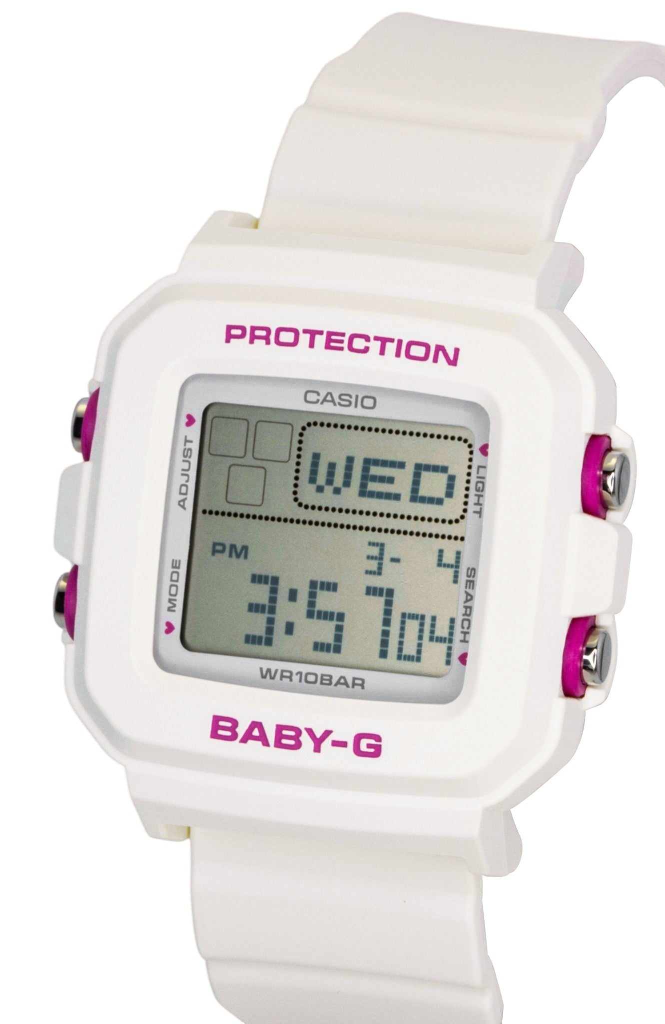 Casio Baby - G Plus Digital Resin Strap Quartz BGD - 10KH - 7 100M Women's Watch With Silicone Holder - Prestige Stones