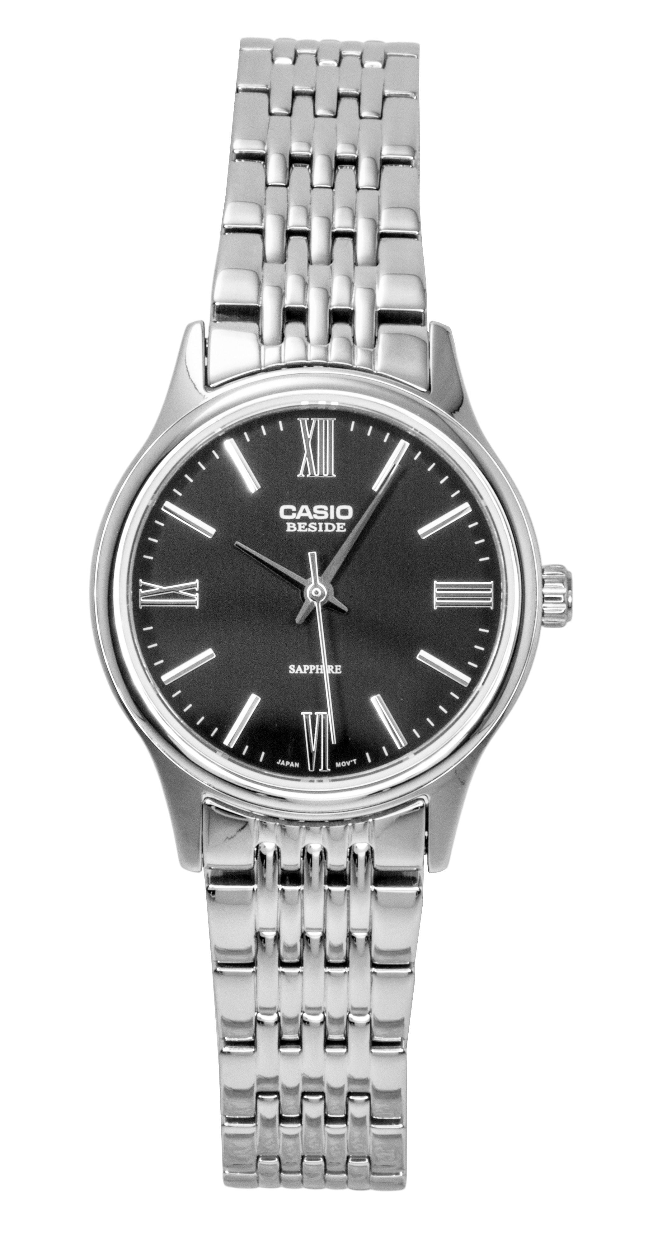 Casio Beside Analog Stainless Steel Black Dial Quartz BLS - 100D - 1AV Women's Watch - Prestige Stones