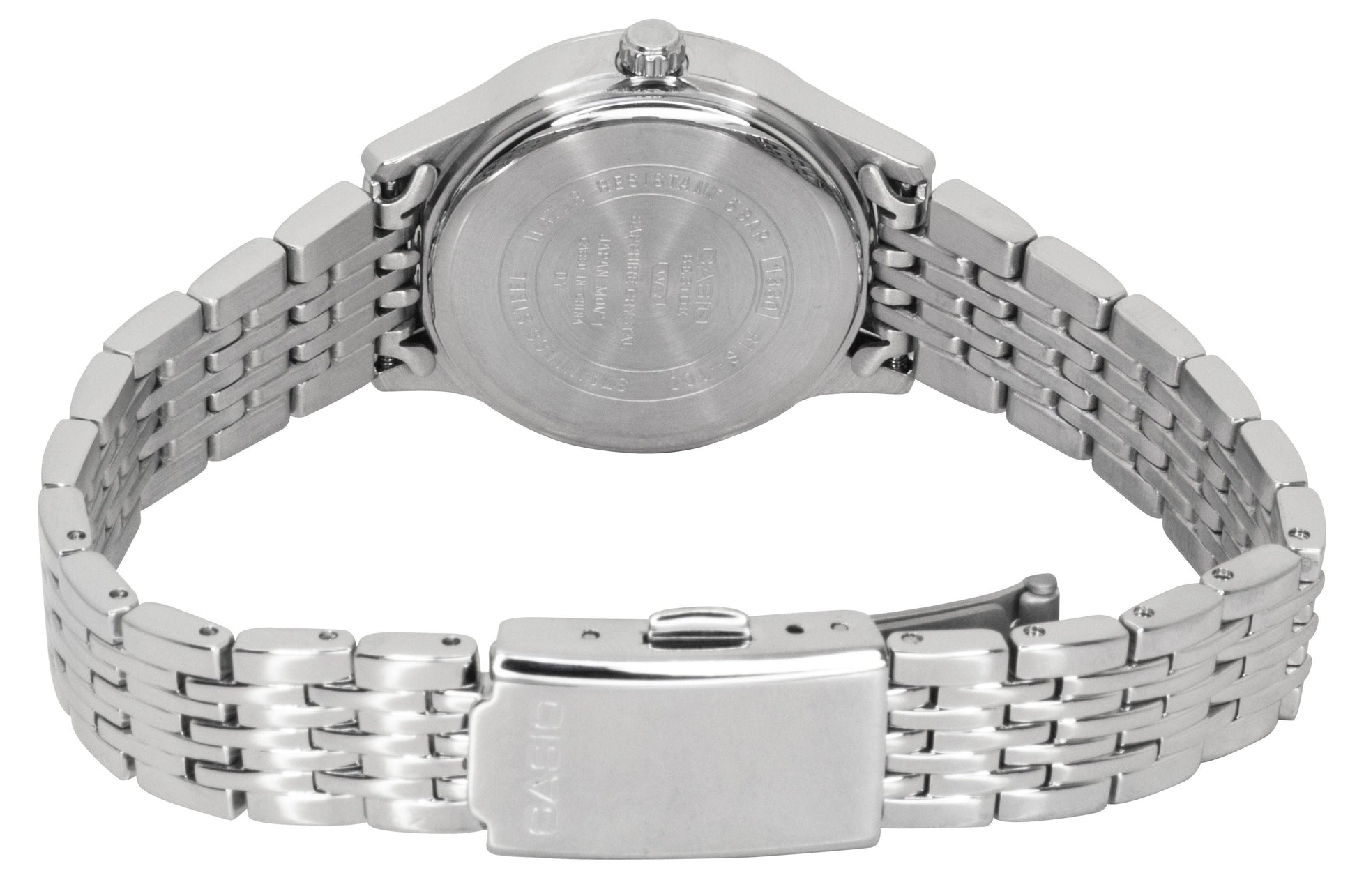 Casio Beside Analog Stainless Steel Mother of Pearl Dial Quartz BLS - 100DS - 2AV Women's Watch - Prestige Stones