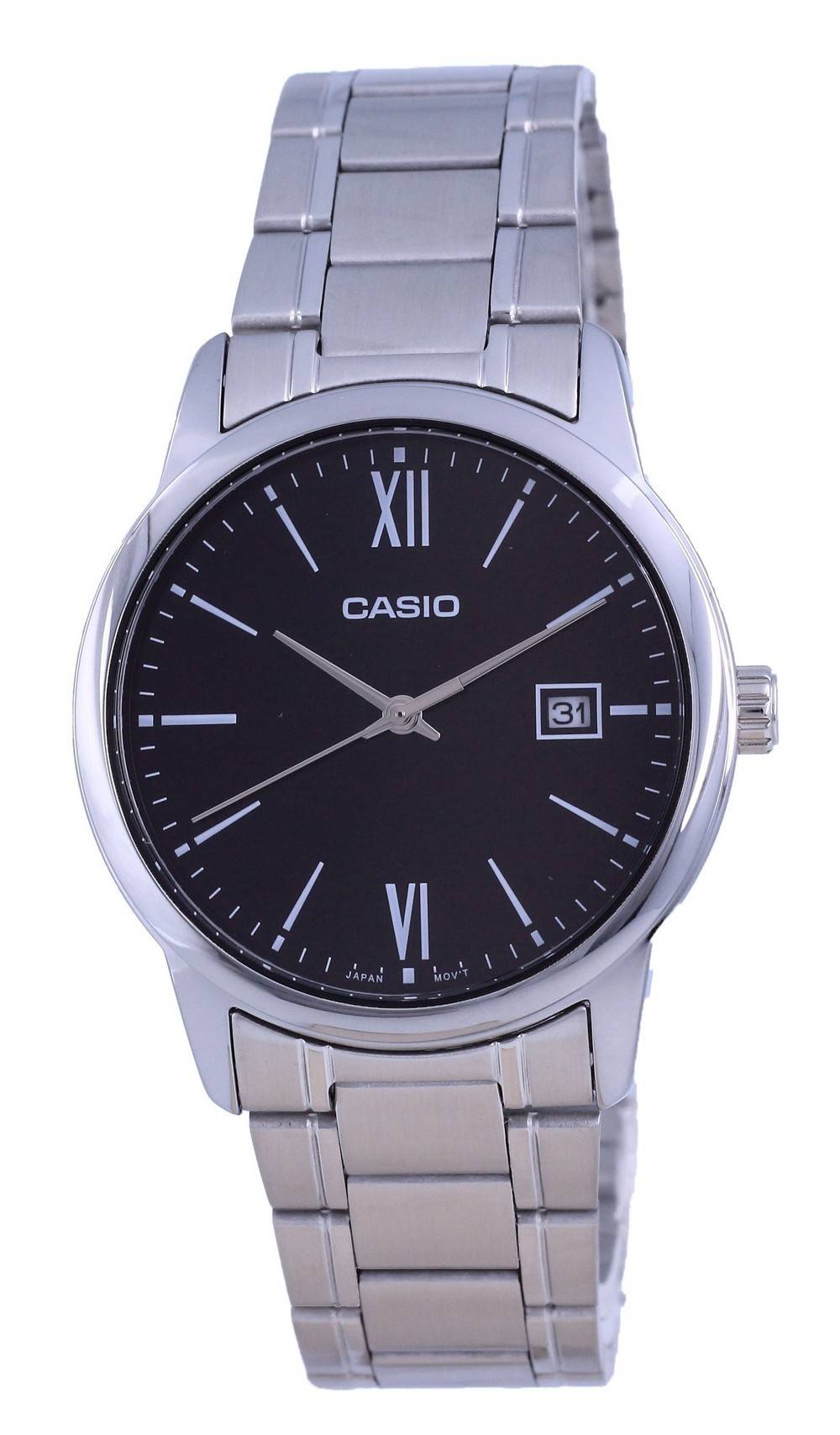 Casio Black Dial Stainless Steel Analog Quartz MTP - V002D - 1B3 MTPV002D - 1 Men's Watch - Prestige Stones