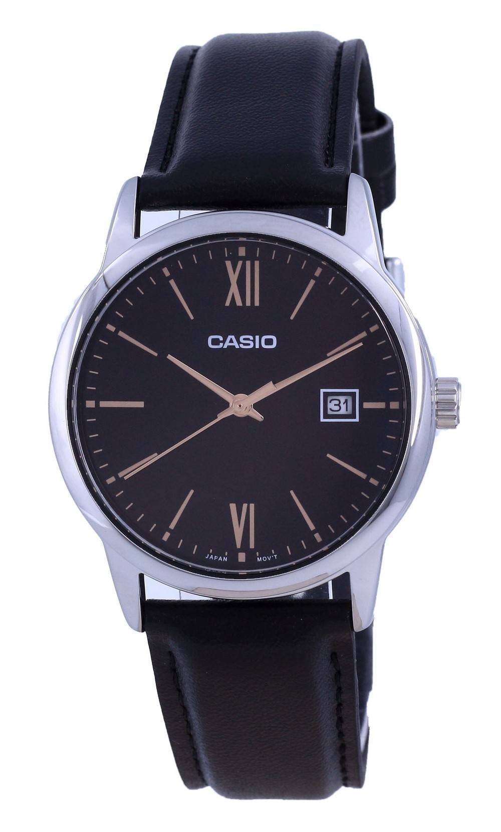 Casio Black Dial Stainless Steel Analog Quartz MTP - V002L - 1B3 MTPV002L - 1 Men's Watch - Prestige Stones