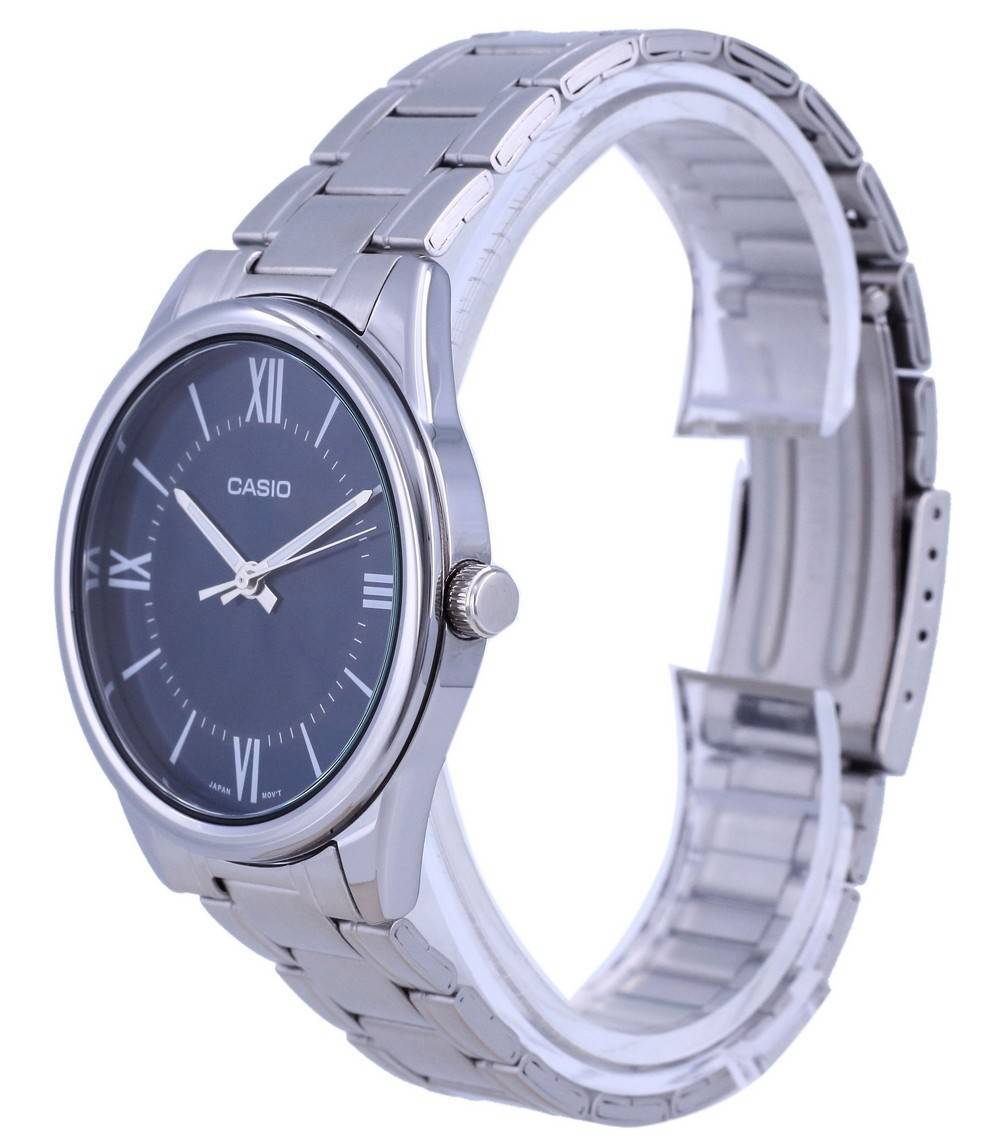 Casio Blue Dial Stainless Steel Analog Quartz MTP - V005D - 2B5 MTPV005D - 2 Men's Watch - Prestige Stones