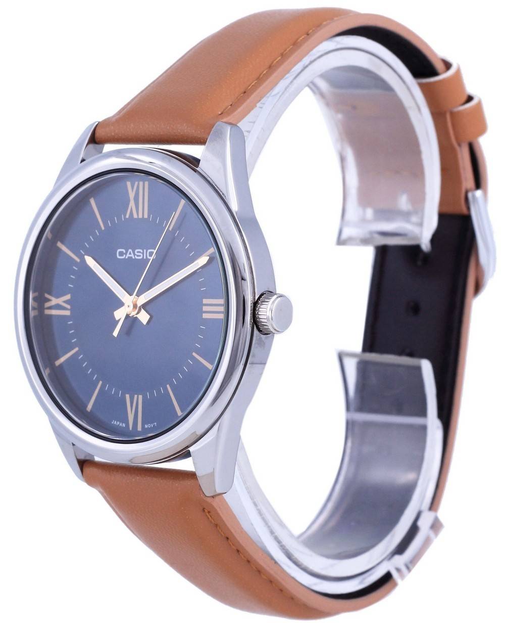 Casio Blue Dial Stainless Steel Analog Quartz MTP - V005L - 2B5 MTPV005L - 2 Men's Watch - Prestige Stones
