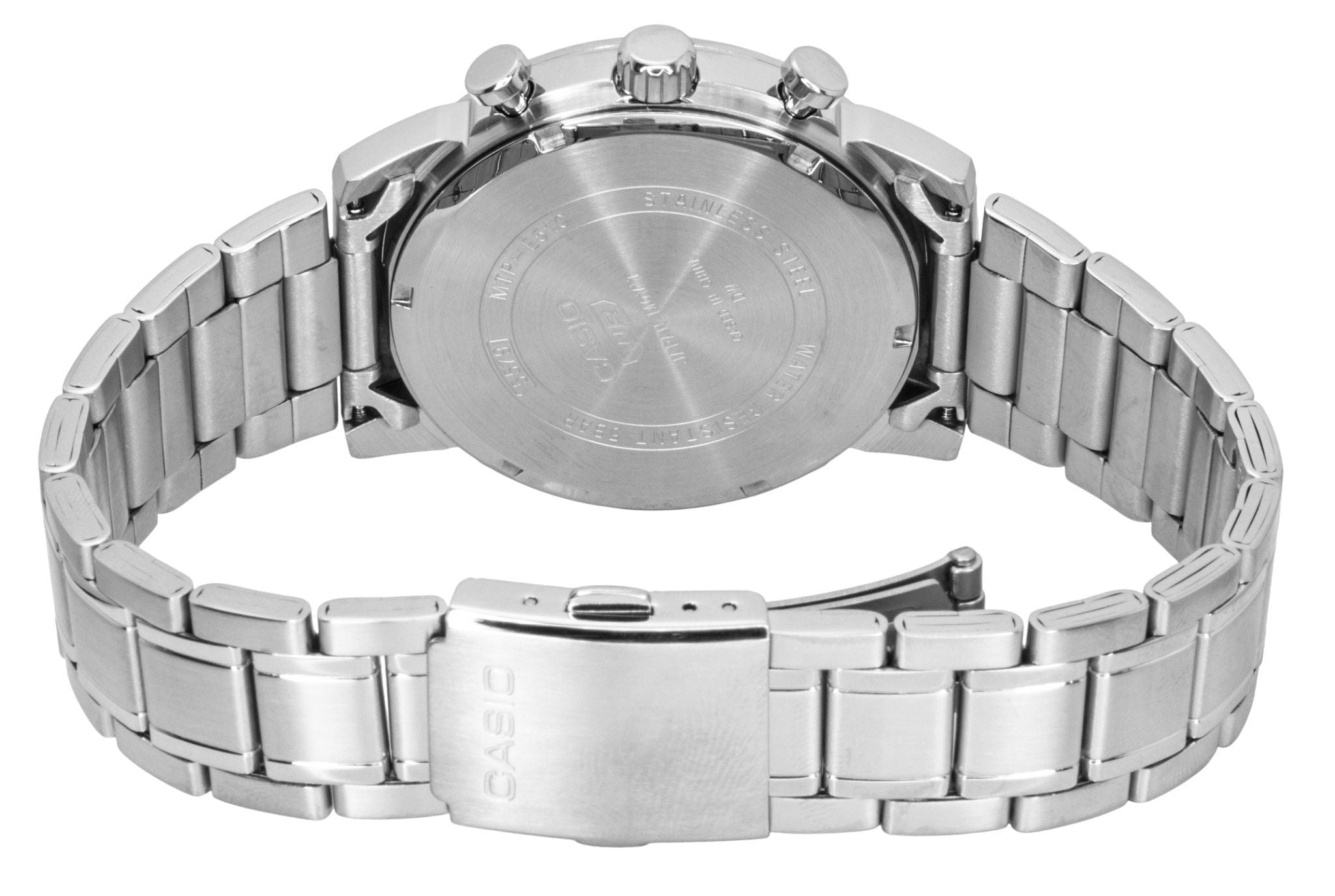 Casio Chronograph Analog Stainless Steel Green Dial Quartz MTP - E510D - 3AV Men's Watch - Prestige Stones