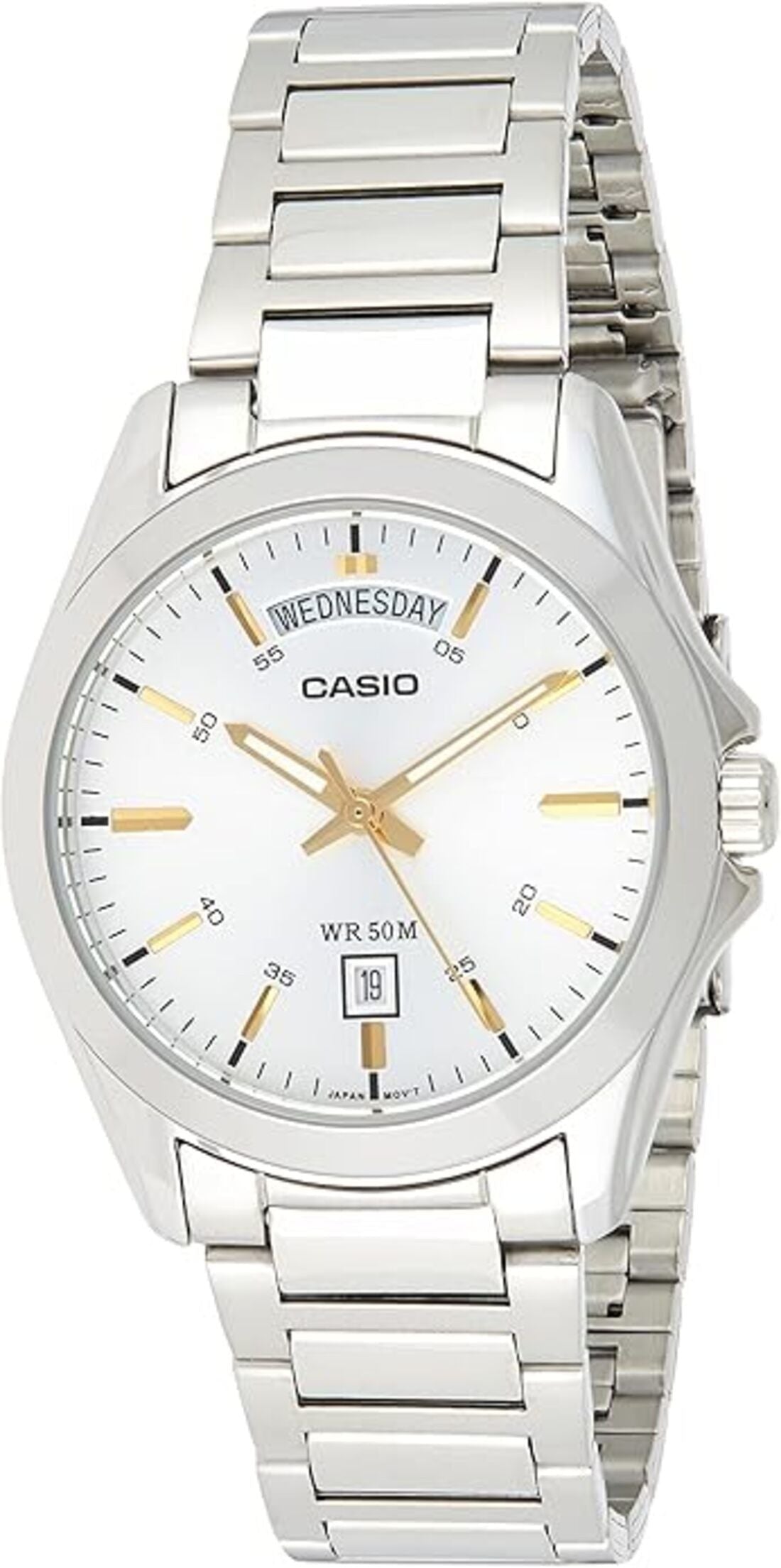 Casio Classic Analog Stainless Steel Silver Dial Quartz MTP - 1370D - 7A2 Men's Watch - Prestige Stones
