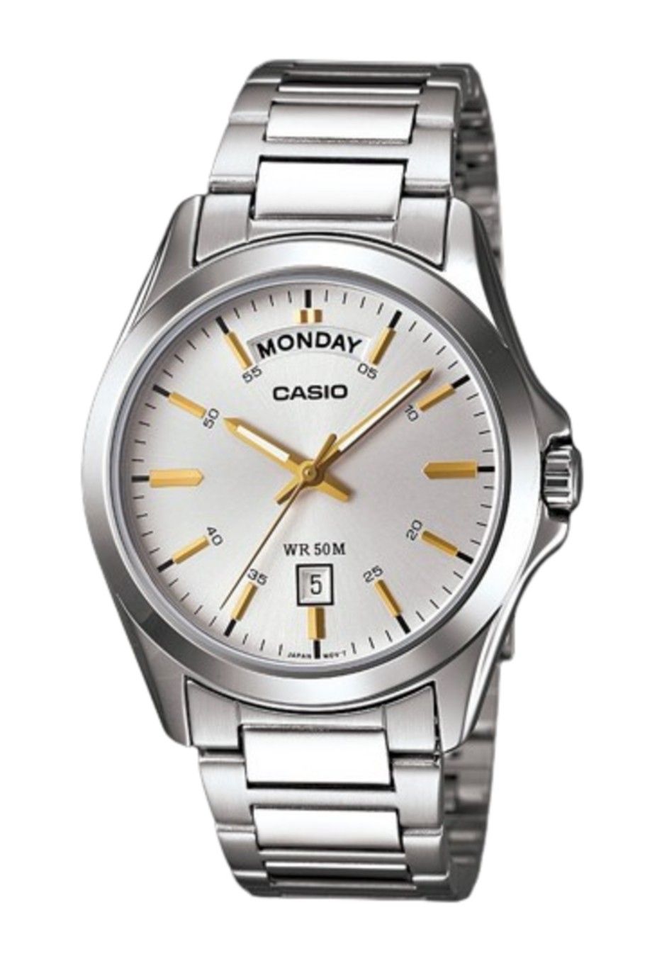 Casio Classic Analog Stainless Steel Silver Dial Quartz MTP - 1370D - 7A2 Men's Watch - Prestige Stones