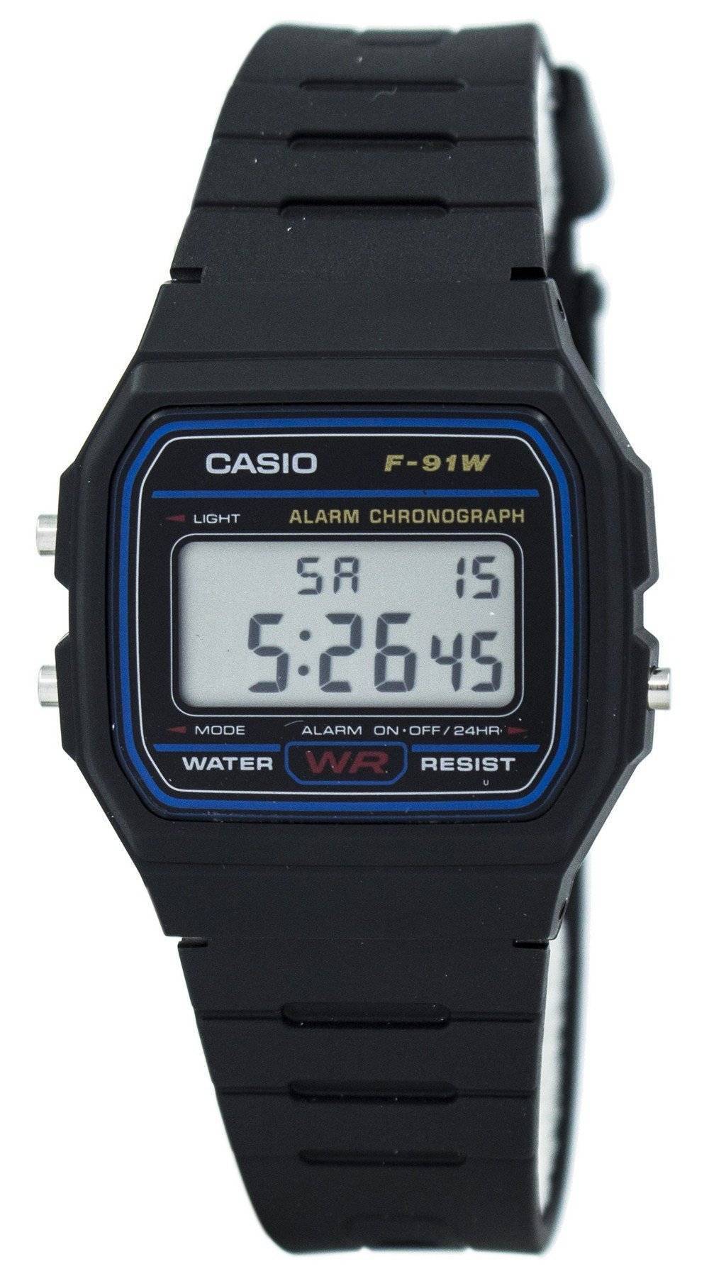 Casio Classic F - 91W - 1SDG F91W - 1SDG Chronograph Men's Watch - Prestige Stones