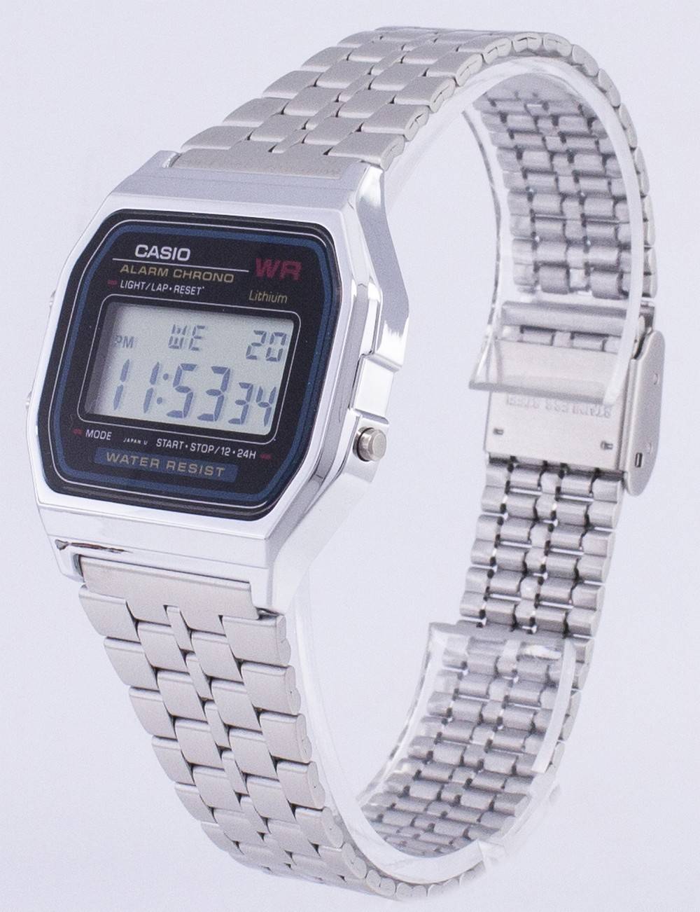 Casio Digital Alarm Chrono Stainless Steel A159WA - N1DF A159WA - N1 Men's Watch - Prestige Stones
