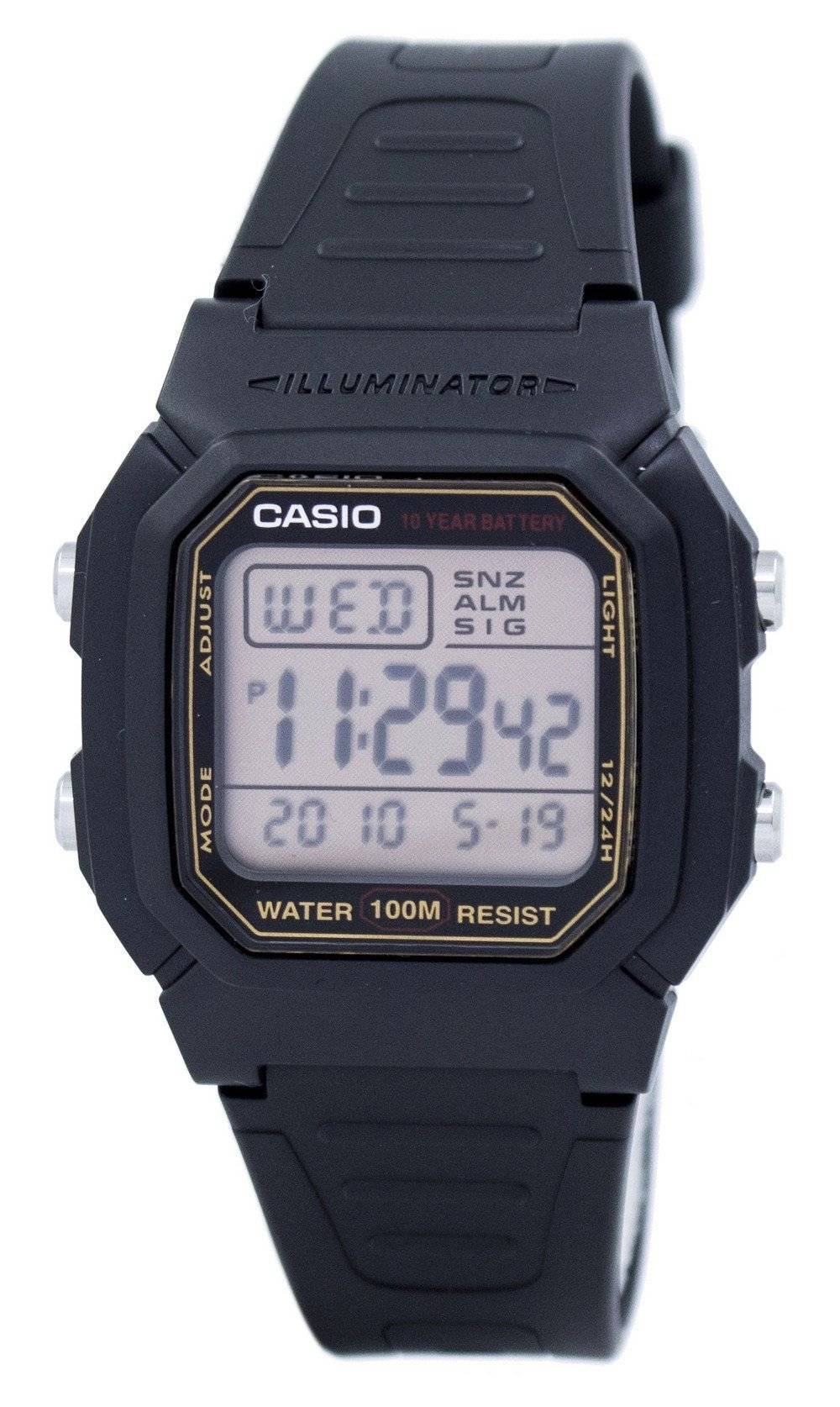 Casio Digital Alarm Illuminator W - 800HG - 9AVDF W - 800HG - 9AV Men's Watch - Prestige Stones