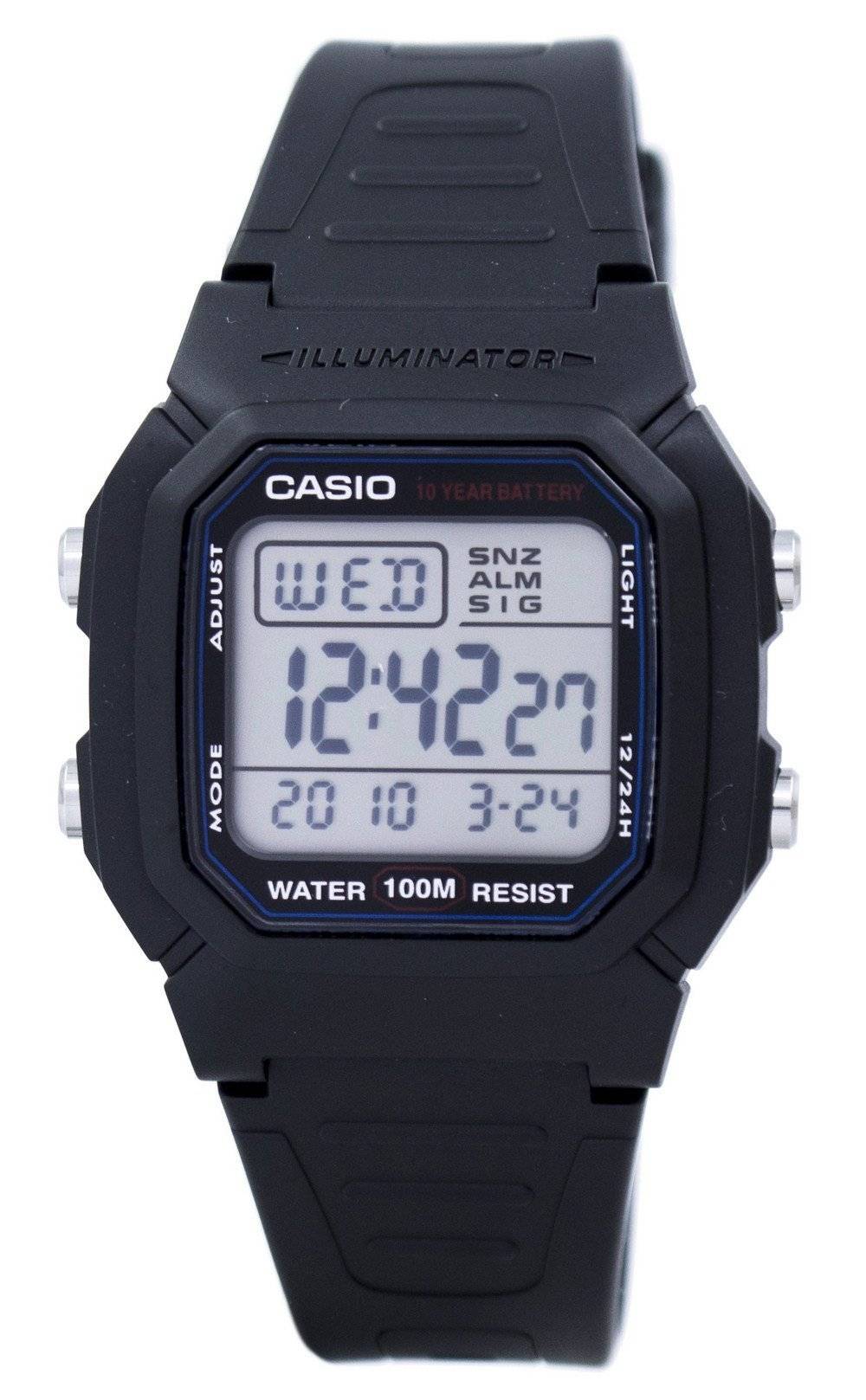Casio Digital Classic Illuminator W - 800H - 1AVDF W - 800H - 1AV Men's Watch - Prestige Stones