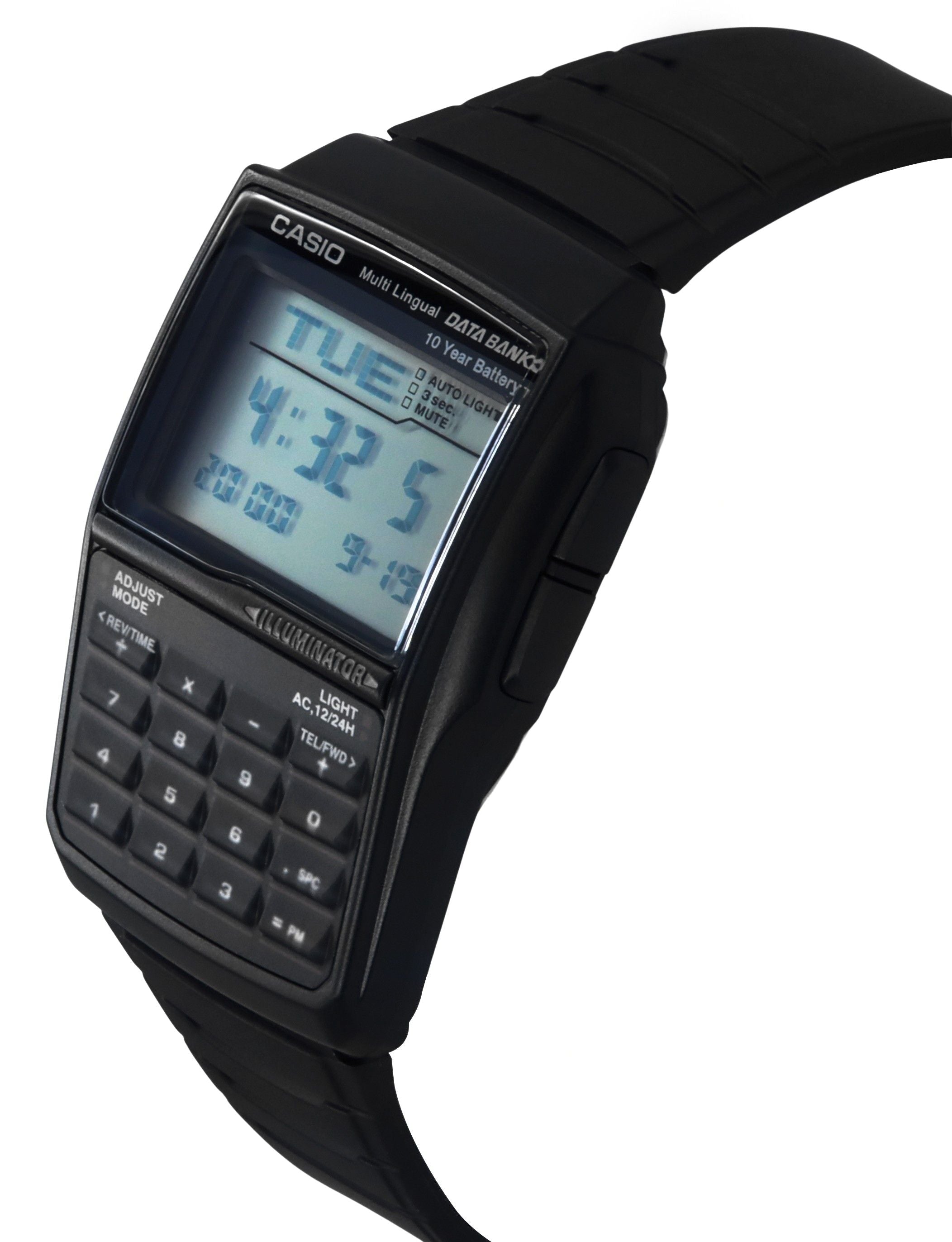 Casio Digital Data Bank 5 Alarm Multi - Lingual DBC - 32 - 1ADF DBC - 32 - 1A Men's Watch - Prestige Stones