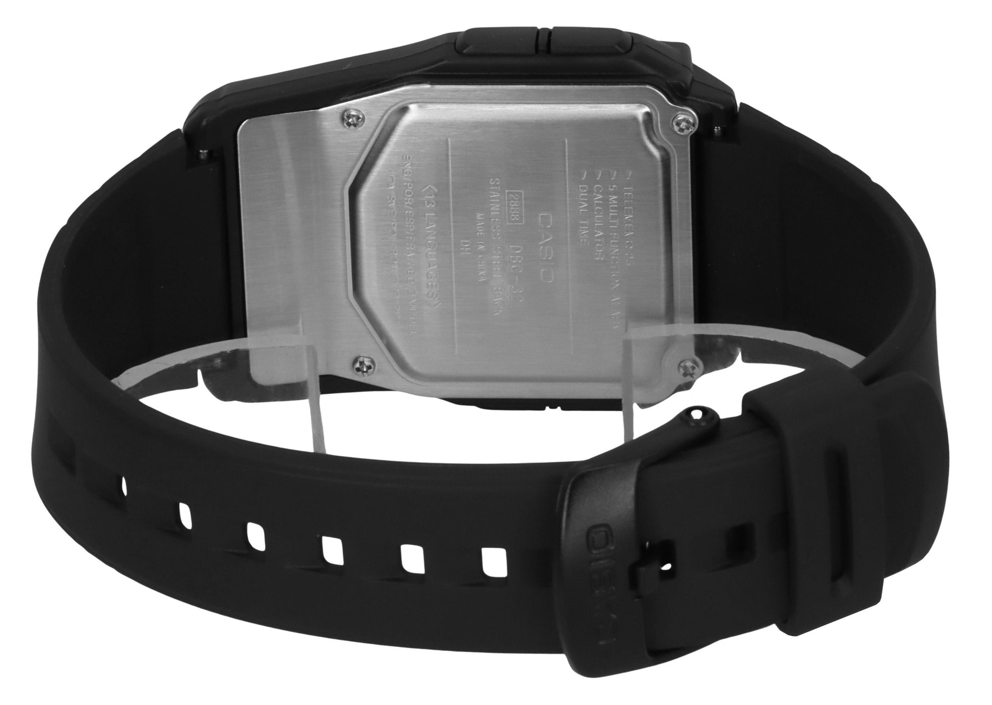 Casio Digital Data Bank 5 Alarm Multi - Lingual DBC - 32 - 1ADF DBC - 32 - 1A Men's Watch - Prestige Stones