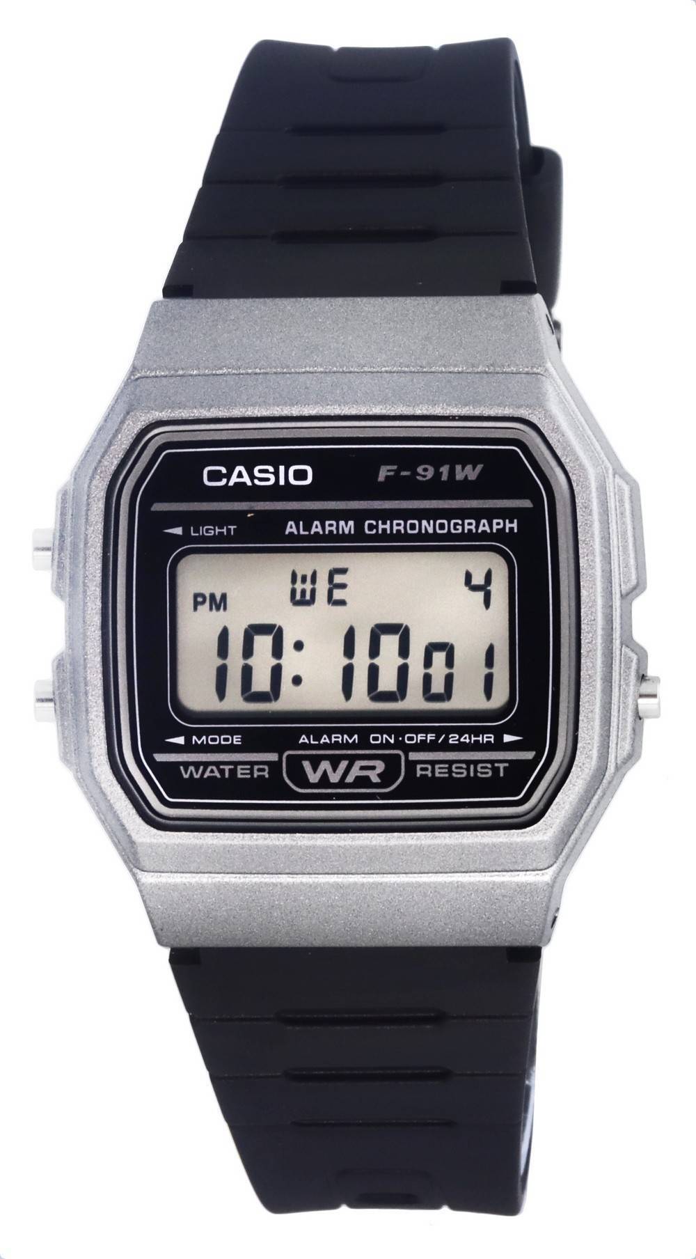 Casio Digital Resin Black Dial Quartz F - 91WM - 1B F91WM - 1B Men's Watch - Prestige Stones