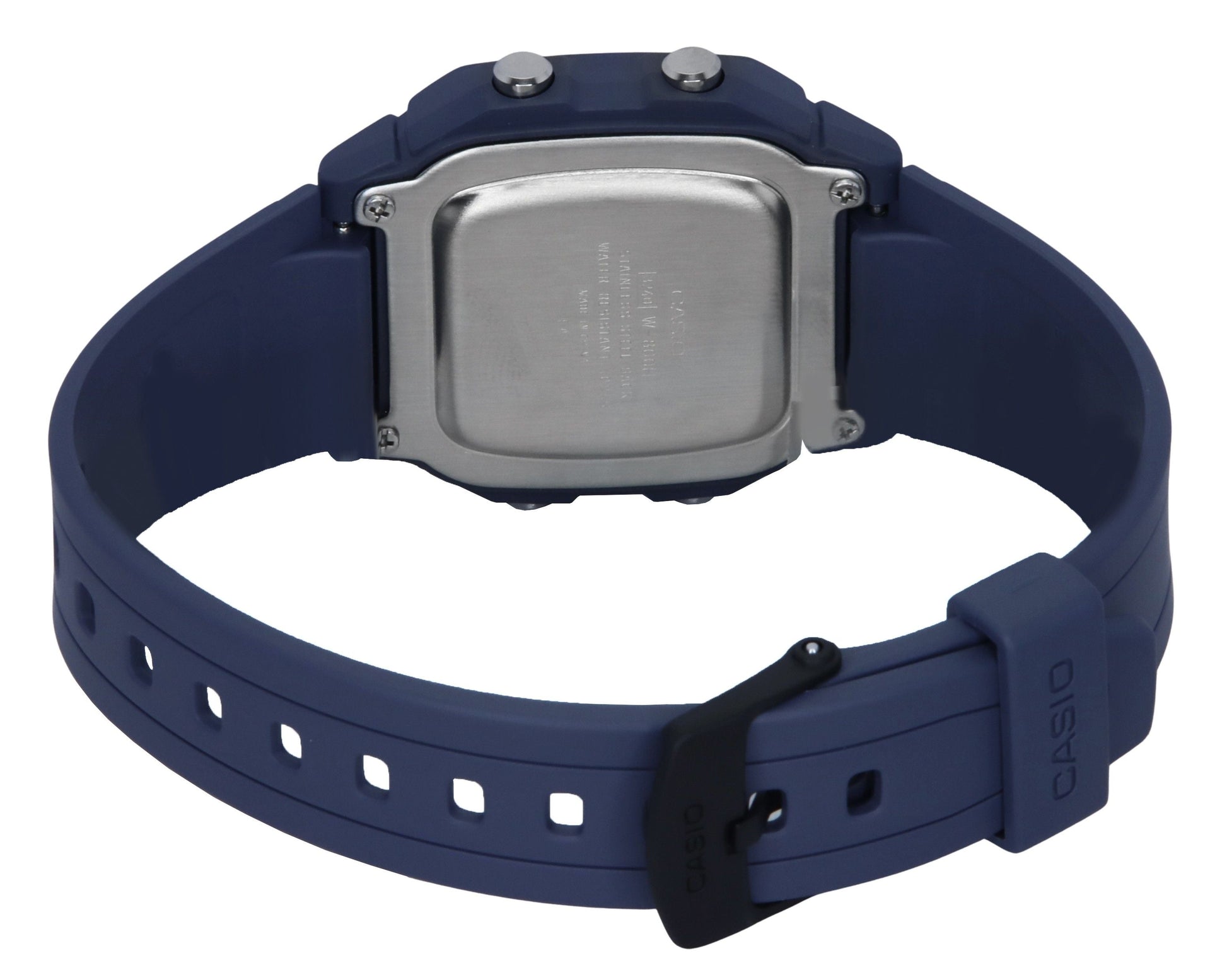 Casio Digital Resin Strap Light Blue Quartz W - 800H - 2AV 100M Men's Watch - Prestige Stones