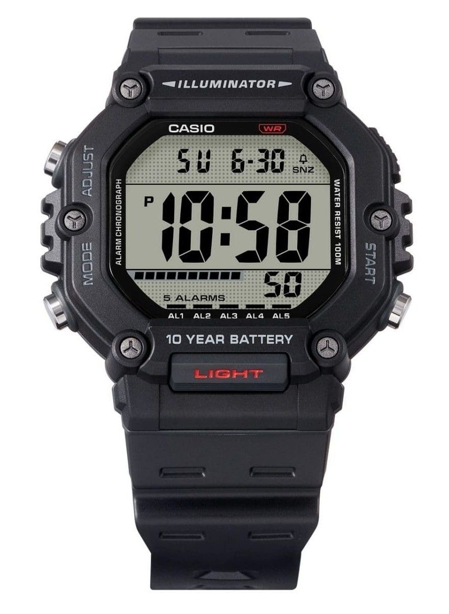 Casio Digital Resin Strap Quartz AE - 1600H - 1AV 100M Men's Watch - Prestige Stones