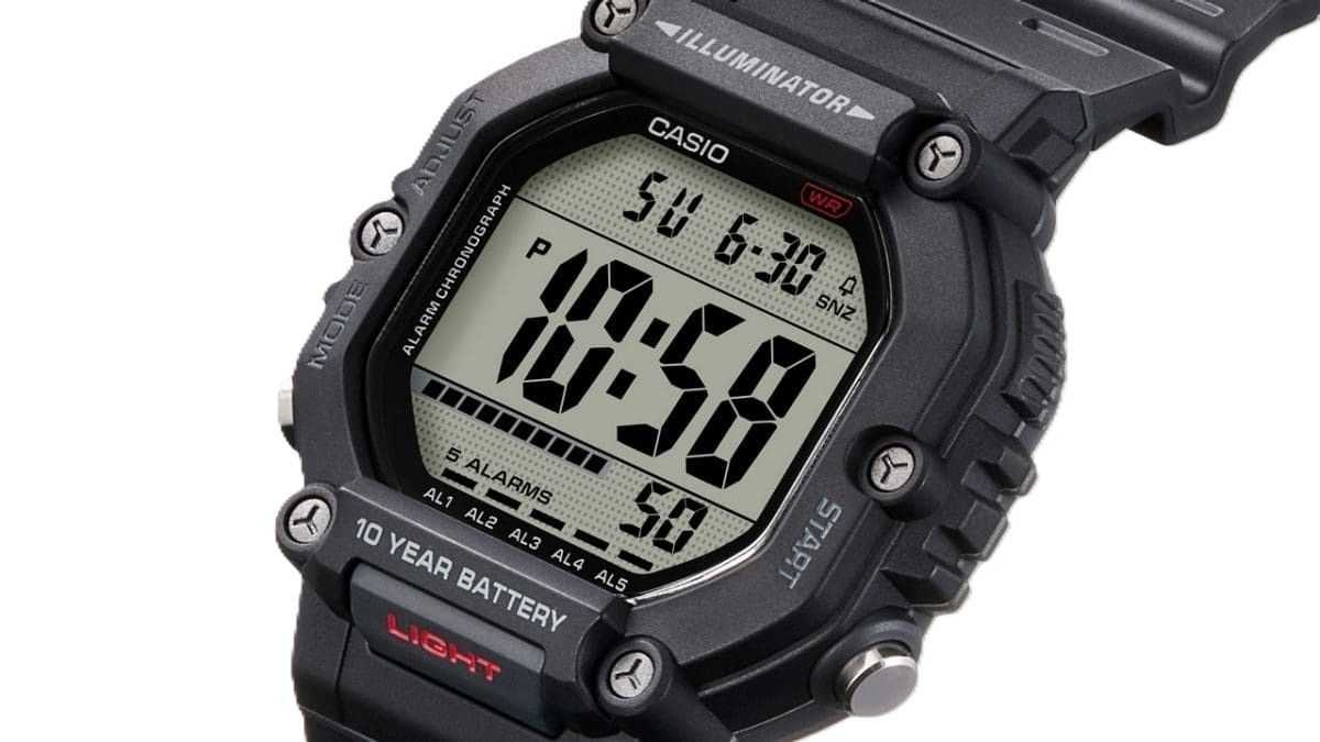 Casio Digital Resin Strap Quartz AE - 1600H - 1AV 100M Men's Watch - Prestige Stones