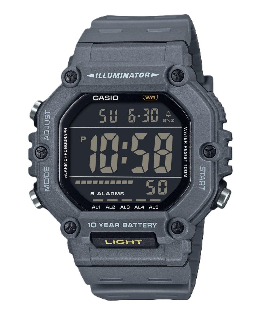 Casio Digital Resin Strap Quartz AE - 1600H - 8BV 100M Men's Watch - Prestige Stones