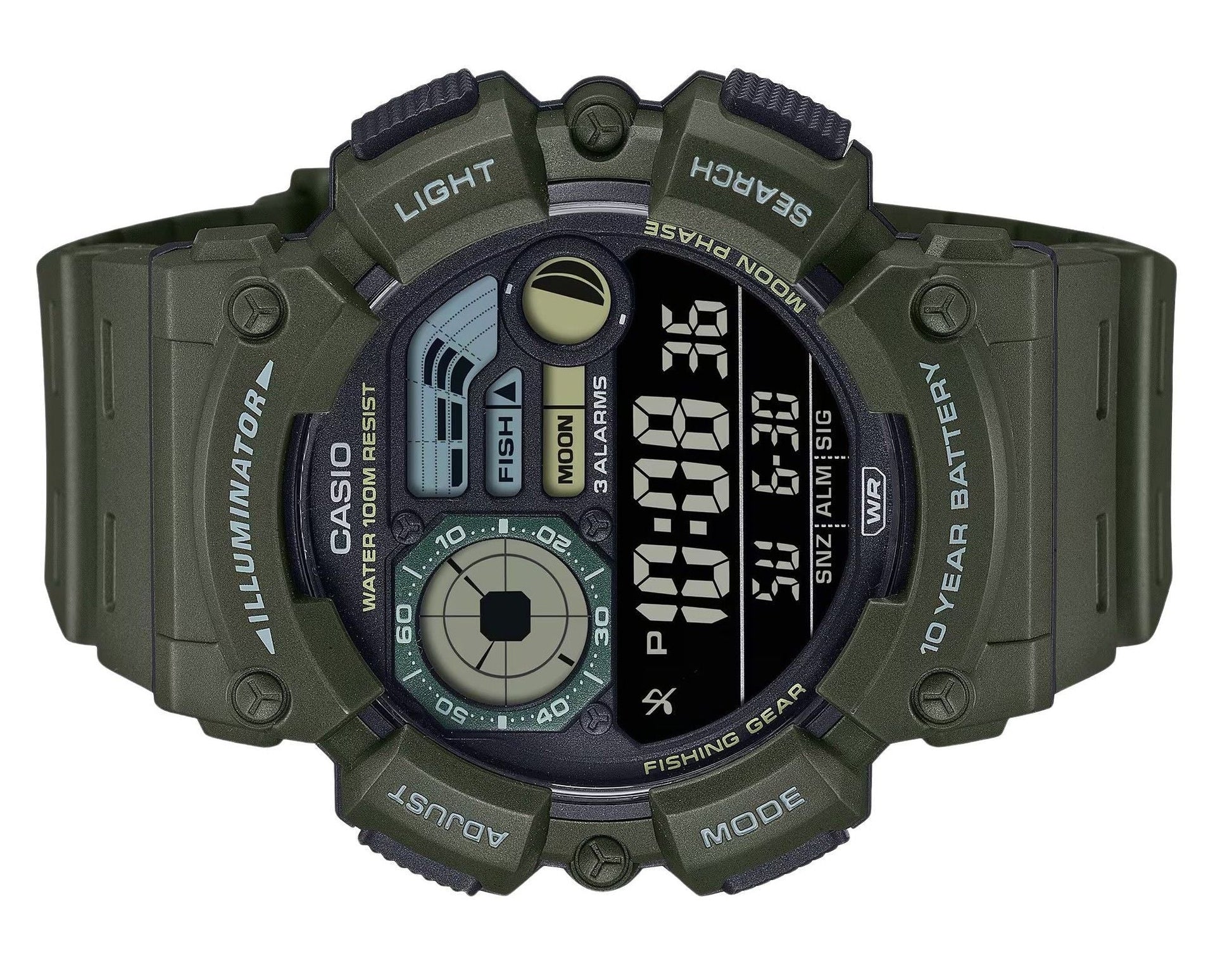 Casio Digital Resin Strap Quartz WS - 1500H - 3BV 100M Men's Watch - Prestige Stones
