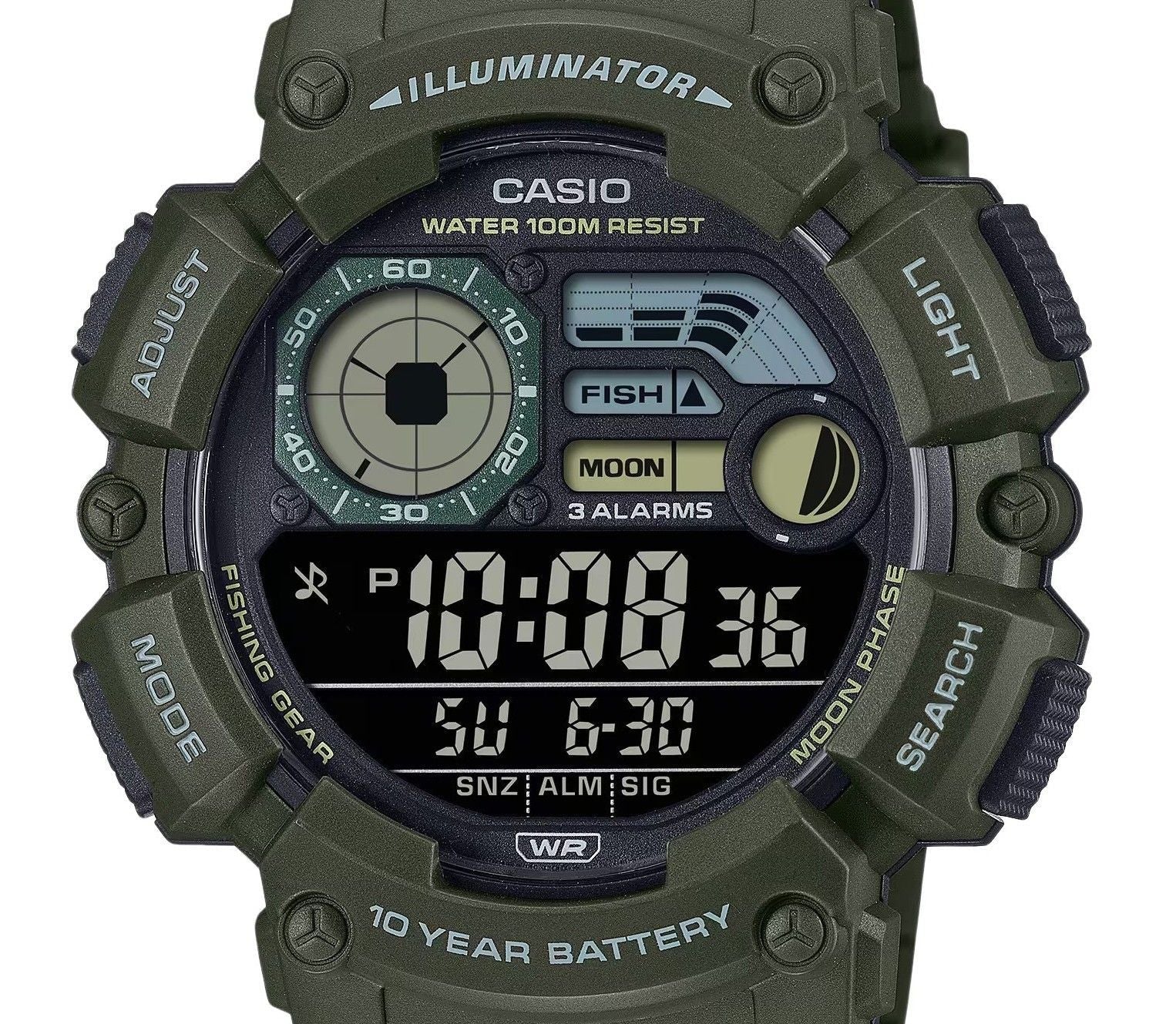 Casio Digital Resin Strap Quartz WS - 1500H - 3BV 100M Men's Watch - Prestige Stones