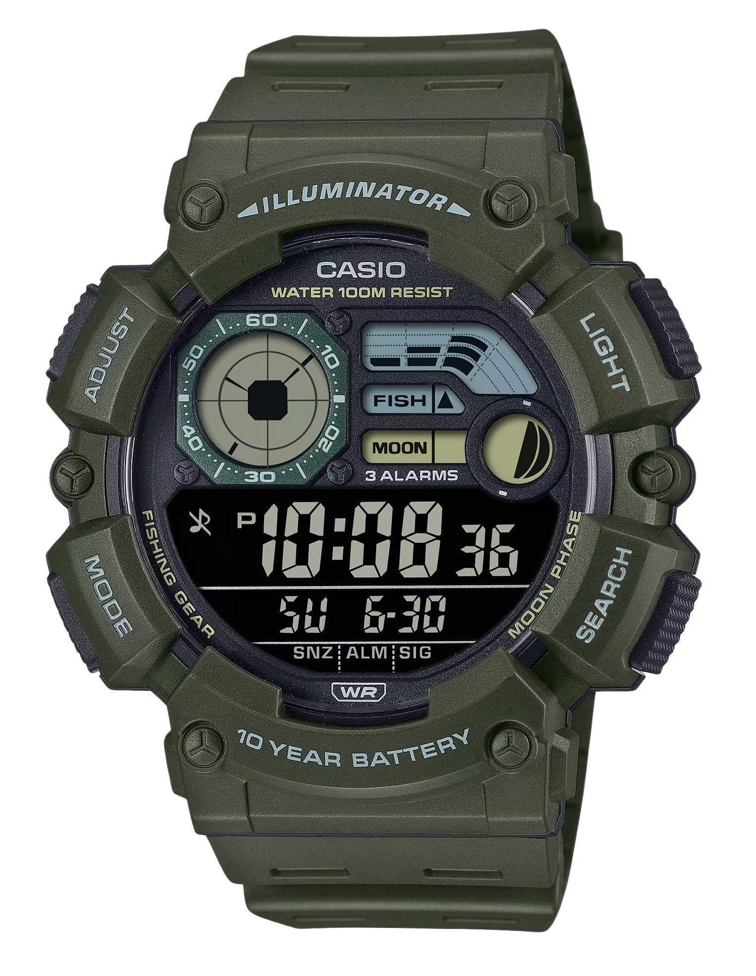 Casio Digital Resin Strap Quartz WS - 1500H - 3BV 100M Men's Watch - Prestige Stones