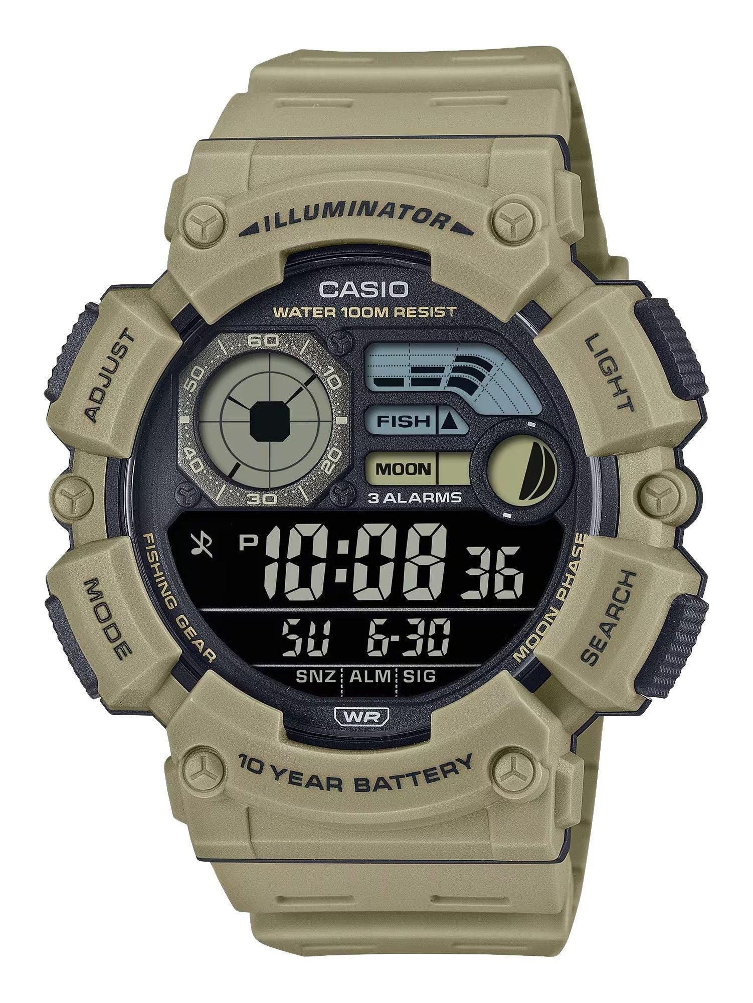 Casio Digital Resin Strap Quartz WS - 1500H - 5BV 100M Men's Watch - Prestige Stones
