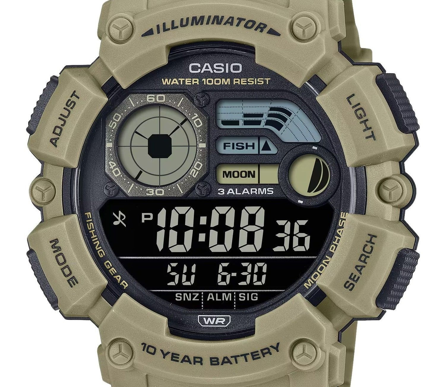 Casio Digital Resin Strap Quartz WS - 1500H - 5BV 100M Men's Watch - Prestige Stones