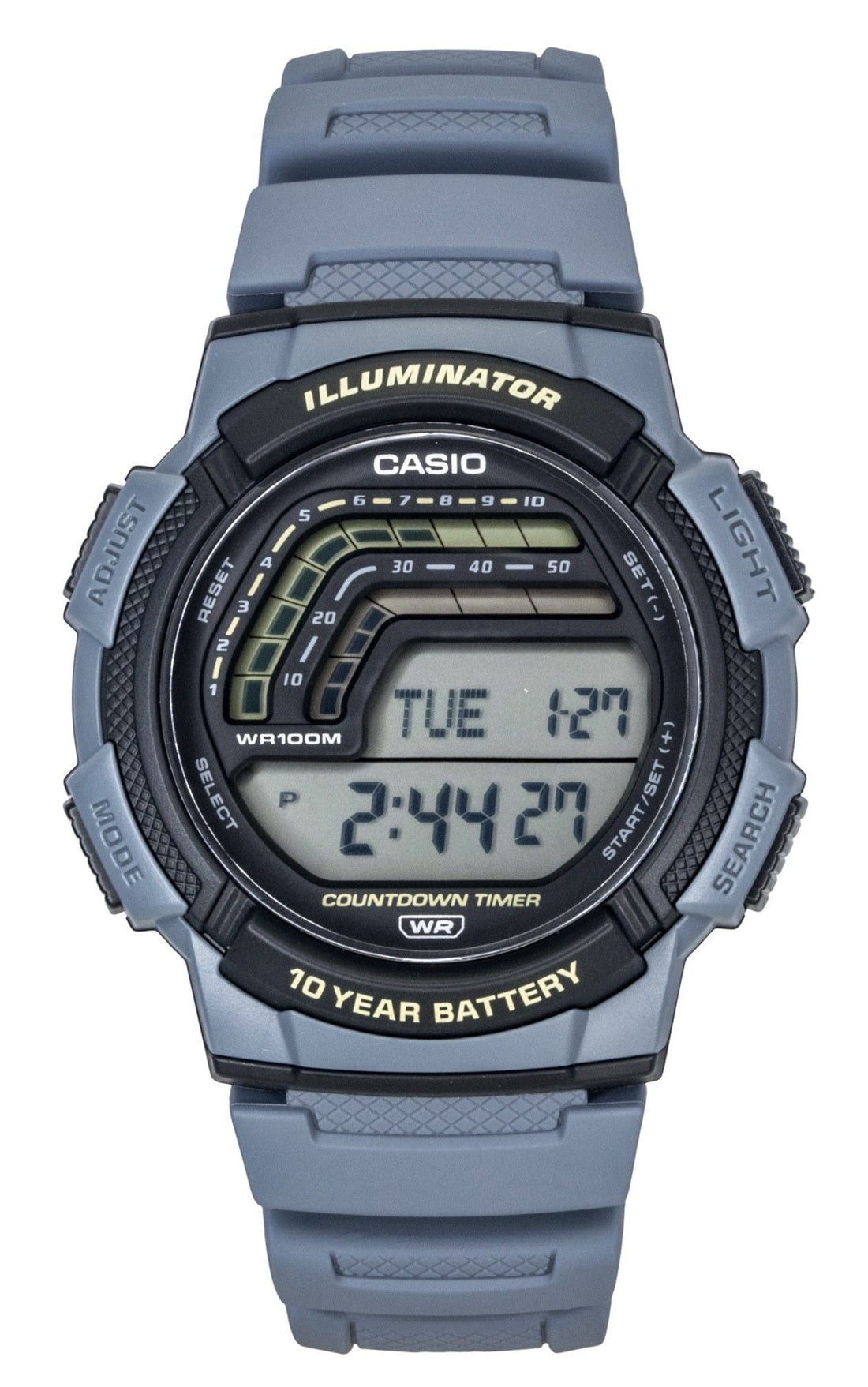 Casio Digital Resin Strap Quartz WS - 1800 - 2AV 100M Men's Watch - Prestige Stones