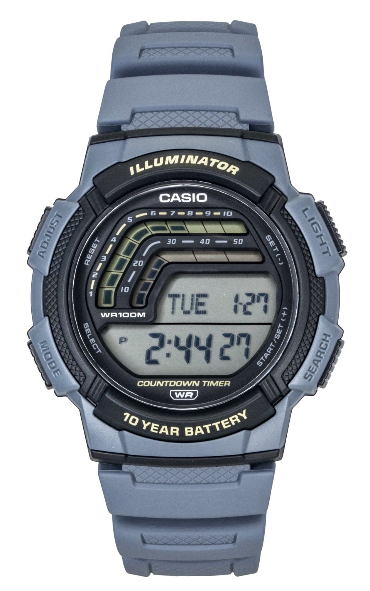 Casio Digital Resin Strap Quartz WS - 1800 - 2AV 100M Men's Watch - Prestige Stones