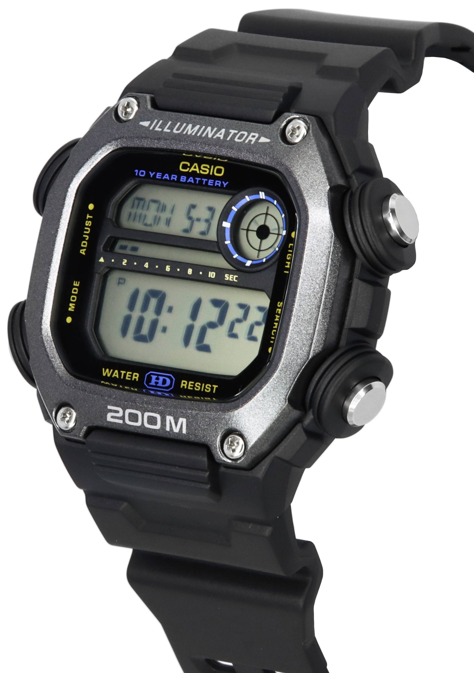 Casio Digital Sports Resin Strap Quartz DW - 291HX - 1A DW291HX - 1 200M Men's Watch - Prestige Stones