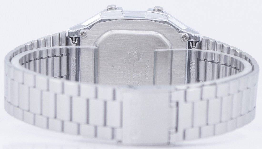 Casio Digital Stainless Steel Alarm Chrono Dual Time A178WA - 1ADF A178WA - 1A Men's Watch - Prestige Stones
