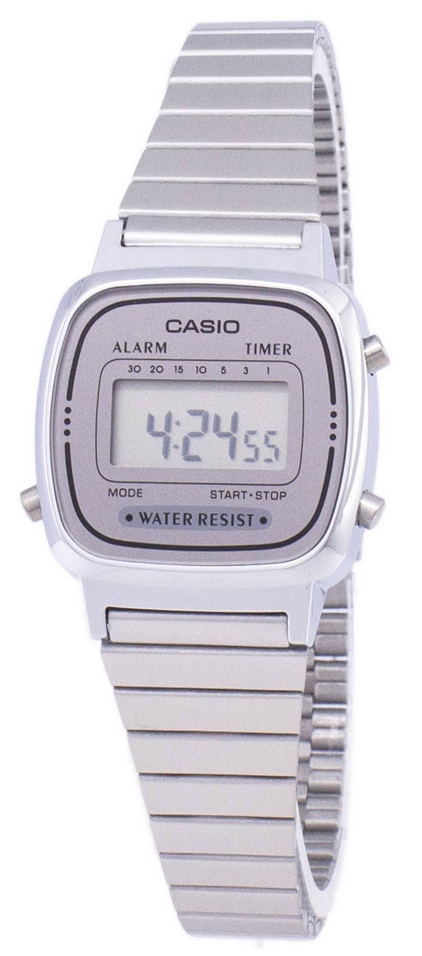 Casio Digital Stainless Steel Alarm Timer LA670WA - 7DF LA670WA - 7 Women's Watch - Prestige Stones