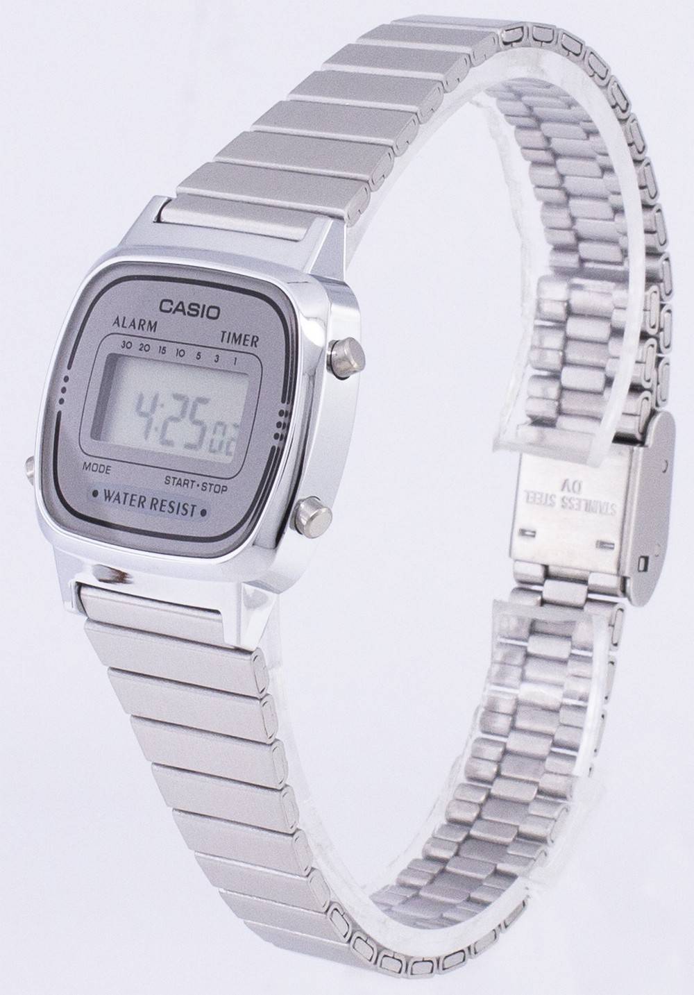 Casio Digital Stainless Steel Alarm Timer LA670WA - 7DF LA670WA - 7 Women's Watch - Prestige Stones