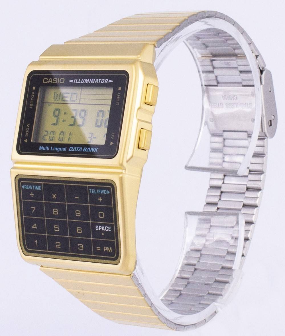 Casio Digital Stainless Steel Data Bank Multi - Lingual DBC - 611G - 1DF DBC611G - 1DF Men's Watch - Prestige Stones