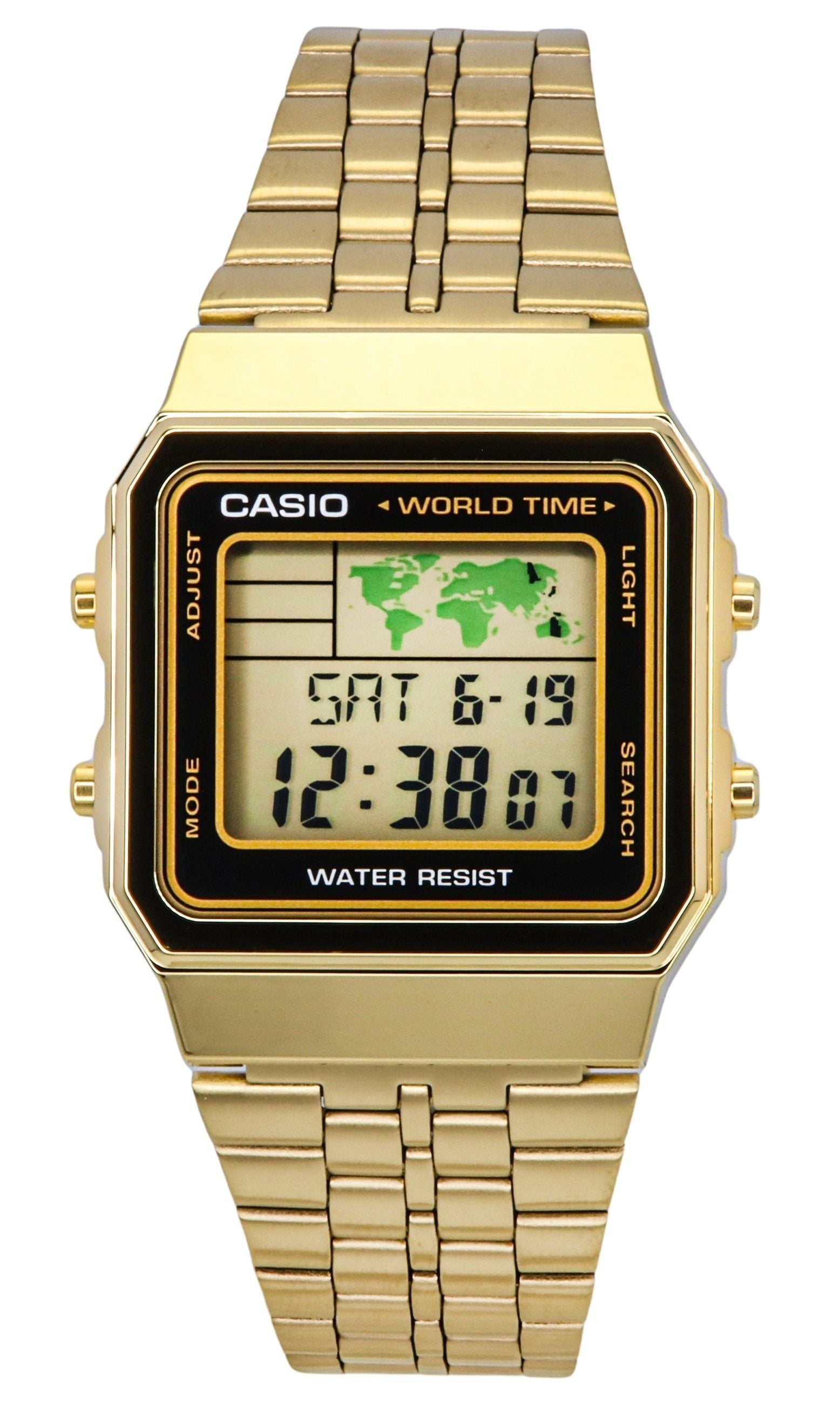 Casio Digital Stainless Steel World Time A500WGA - 1DF A500WGA - 1 Men's Watch - Prestige Stones