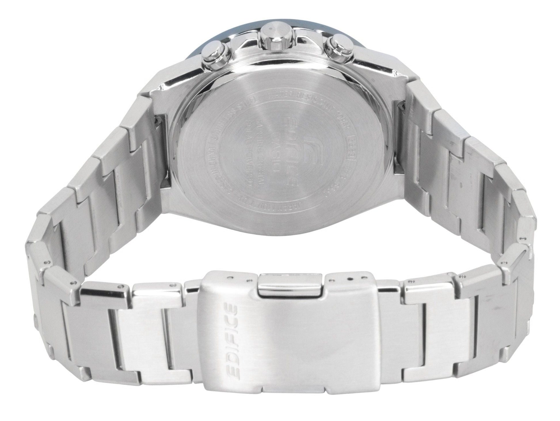 Casio Edifice Analog Chronograph Stainless Steel Green Dial Solar EFS - S650D - 3A 100M Men's Watch - Prestige Stones