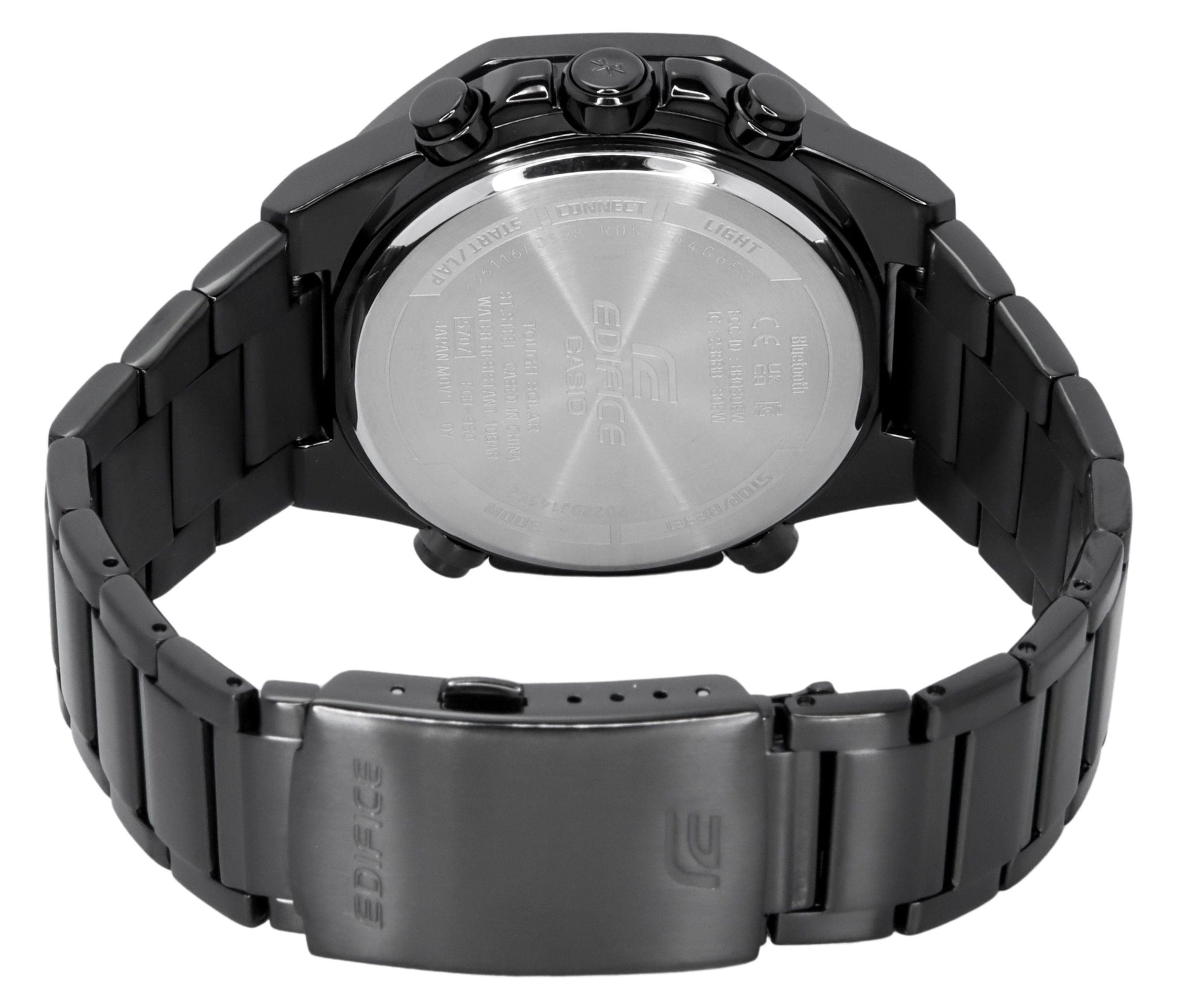 Casio Edifice Analog Digital Mobile Link Black Dial Tough Solar ECB - 950DC - 1A 100M Men's Watch - Prestige Stones