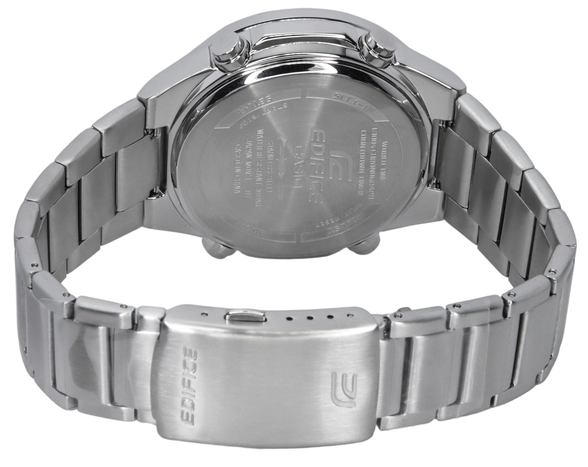 Casio Edifice Analog Digital Stainless Steel Blue Dial Quartz EFV - C110D - 2B 100M Men's Watch - Prestige Stones