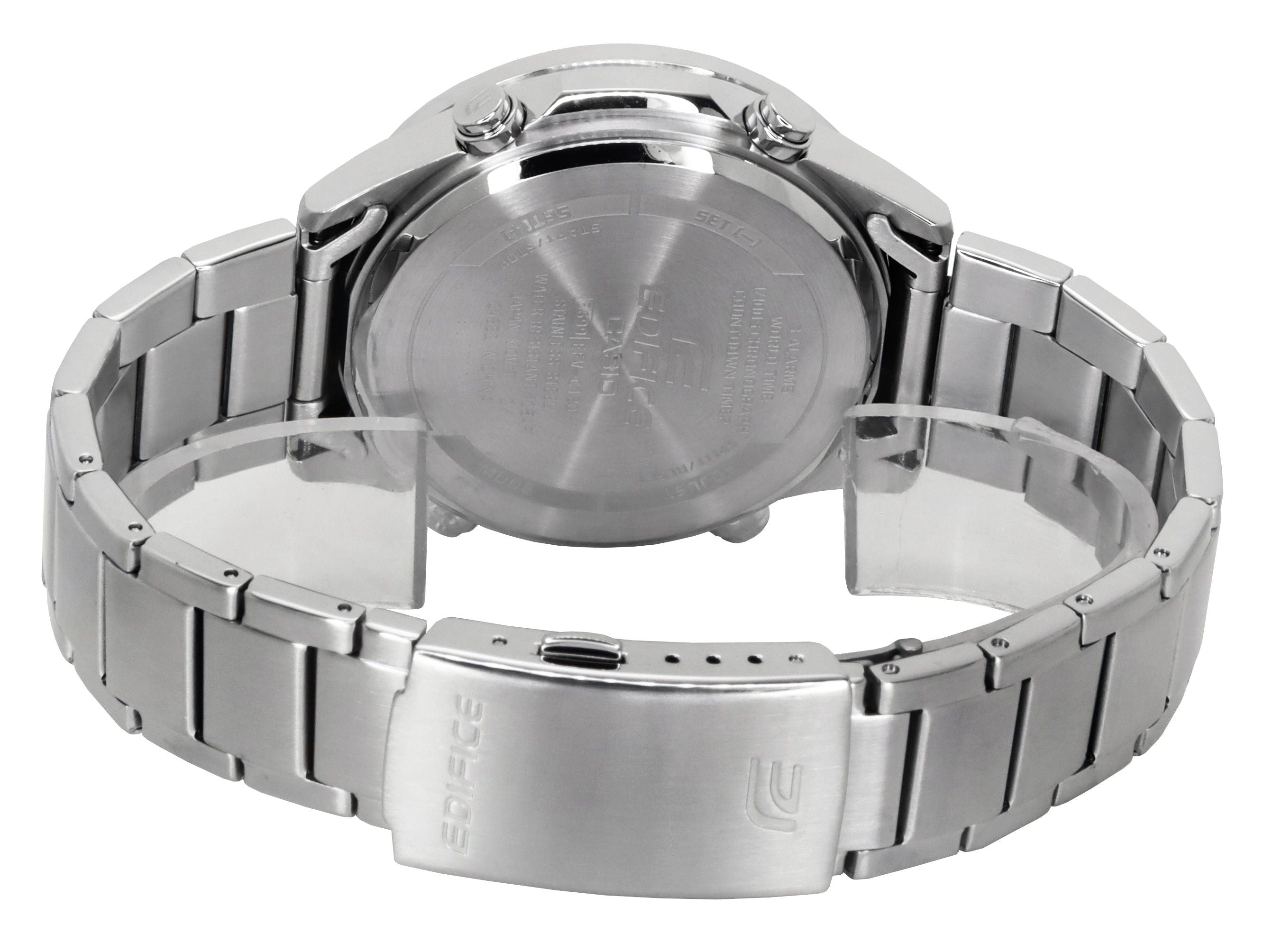 Casio Edifice Analog Digital Stainless Steel Green Dial Quartz EFV - C120D - 3A 100M Men's Watch - Prestige Stones
